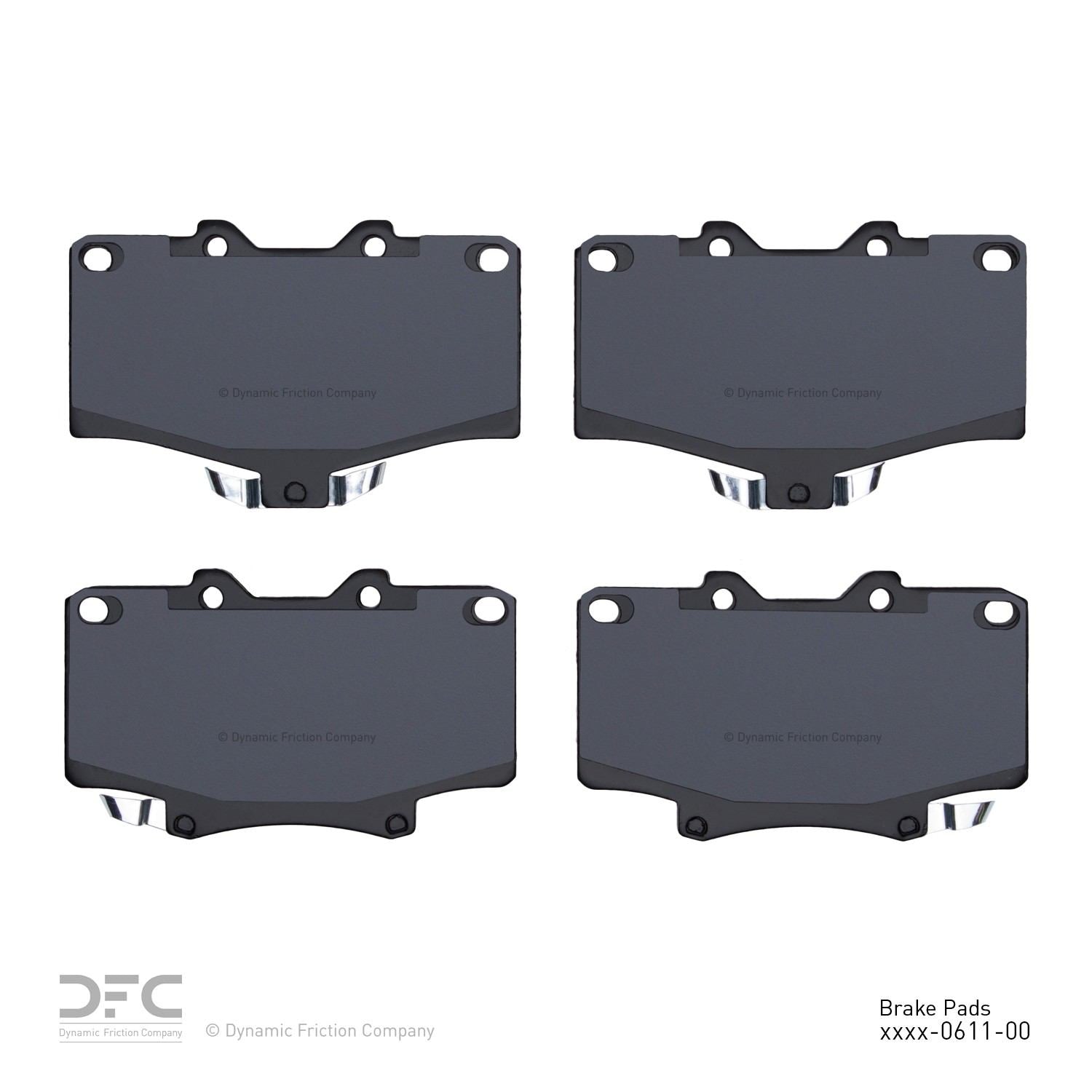 dynamic friction company disc brake pad set  frsport 1551-0611-00