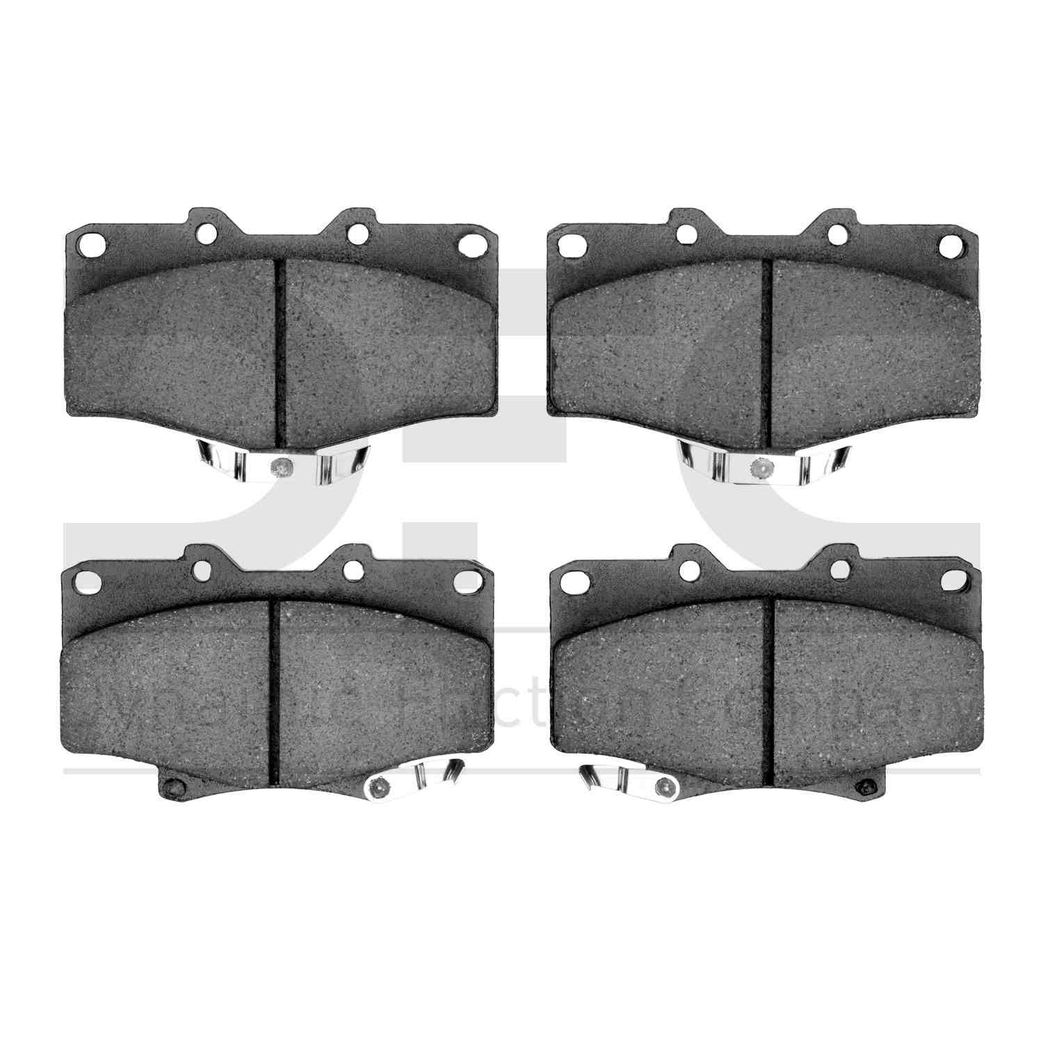 Dynamic Friction Company Disc Brake Pad Set  top view frsport 1551-0611-00