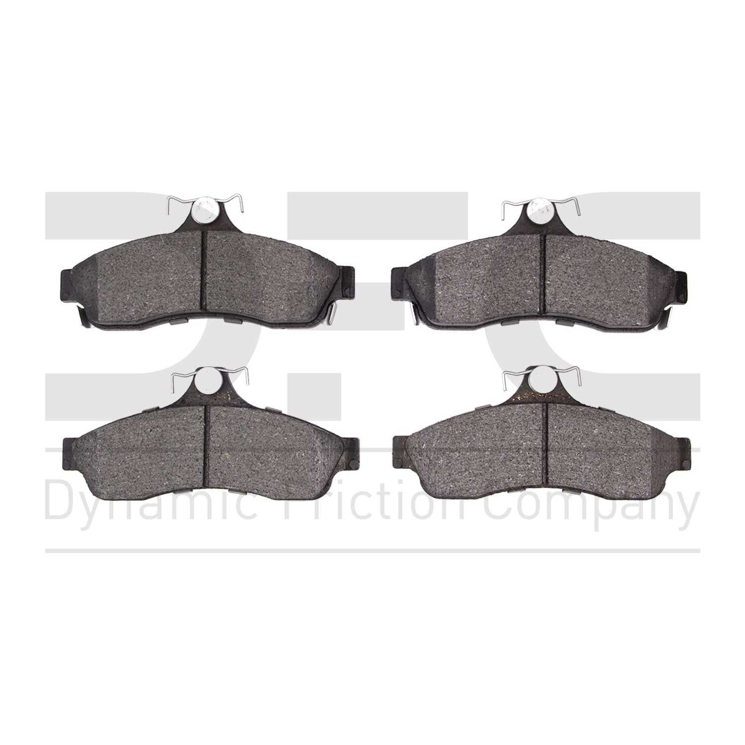 Dynamic Friction Company Disc Brake Pad Set  top view frsport 1551-0628-00