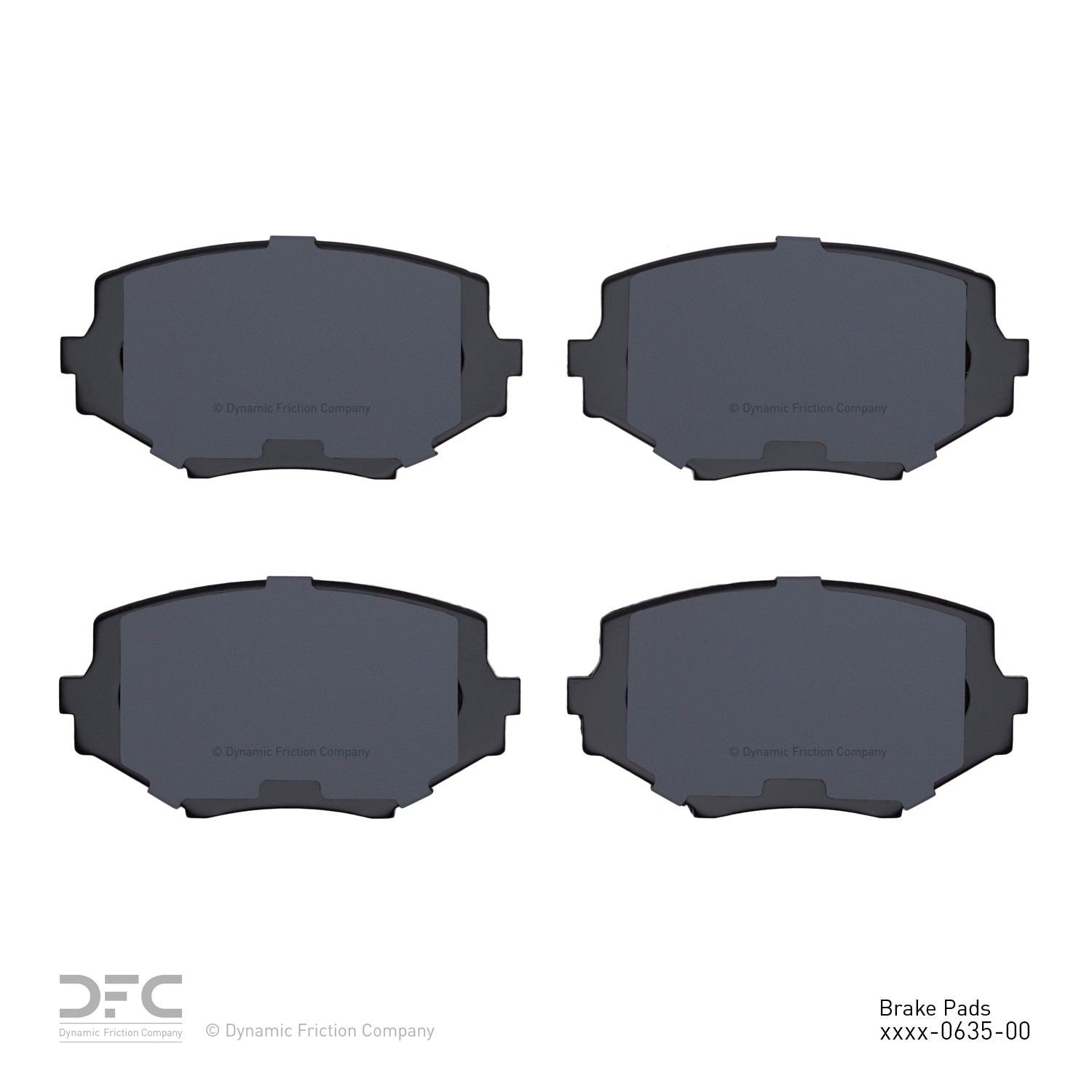 dynamic friction company disc brake pad set  frsport 1551-0635-00