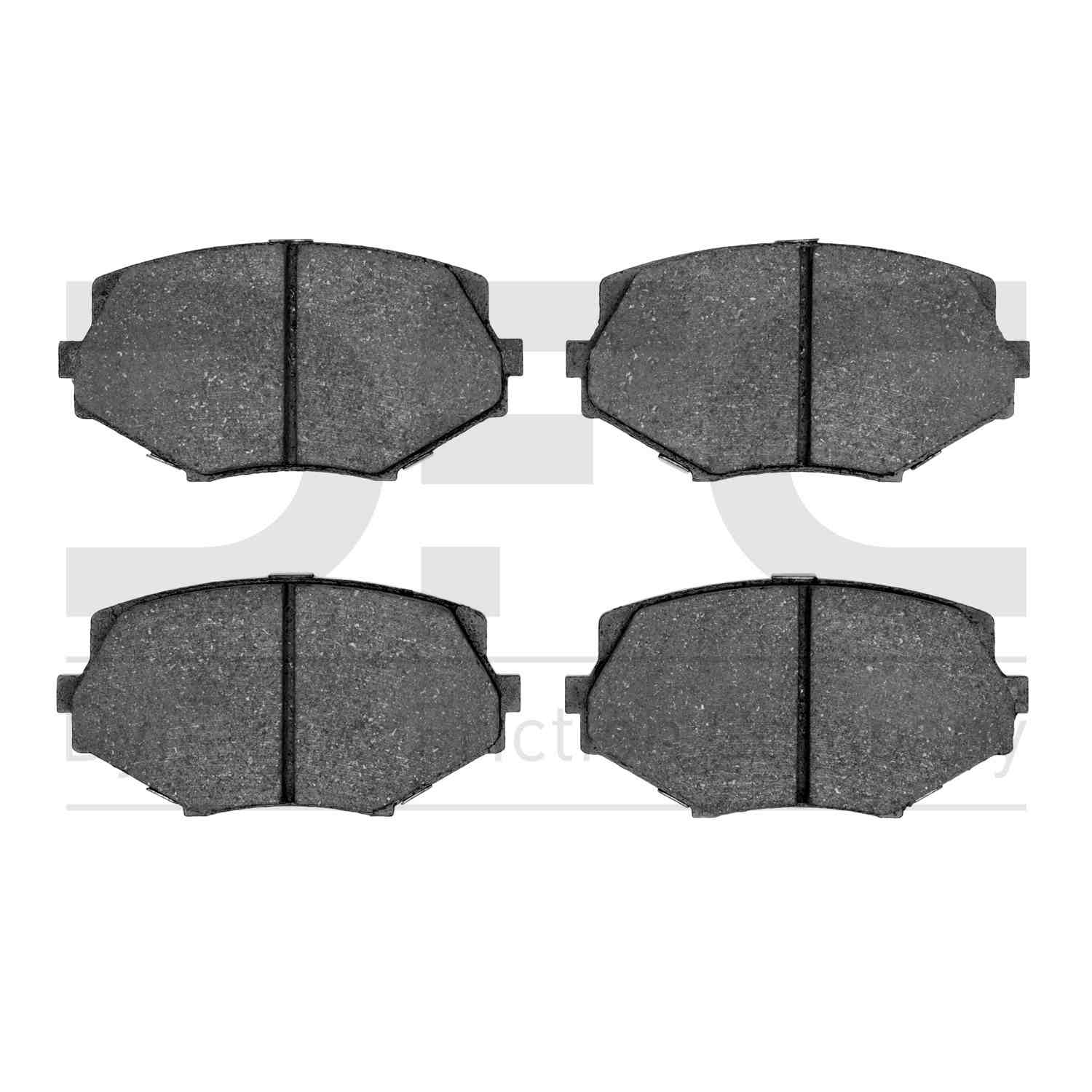 Dynamic Friction Company Disc Brake Pad Set  top view frsport 1551-0635-00