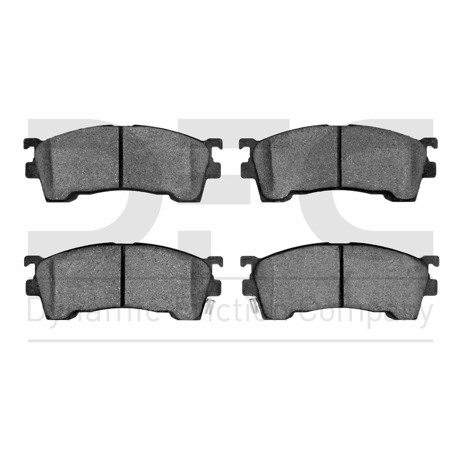 Dynamic Friction Company Disc Brake Pad Set  top view frsport 1551-0637-00