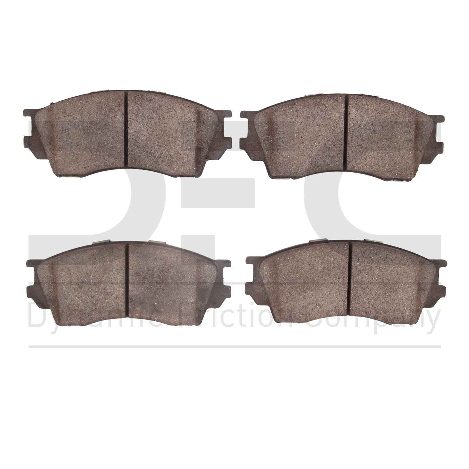 Dynamic Friction Company Disc Brake Pad Set  top view frsport 1551-0643-00