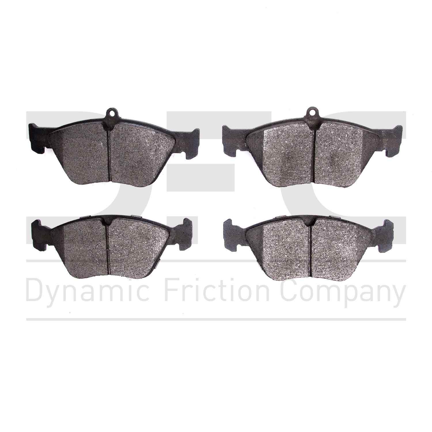 Dynamic Friction Company Disc Brake Pad Set  top view frsport 1551-0644-00