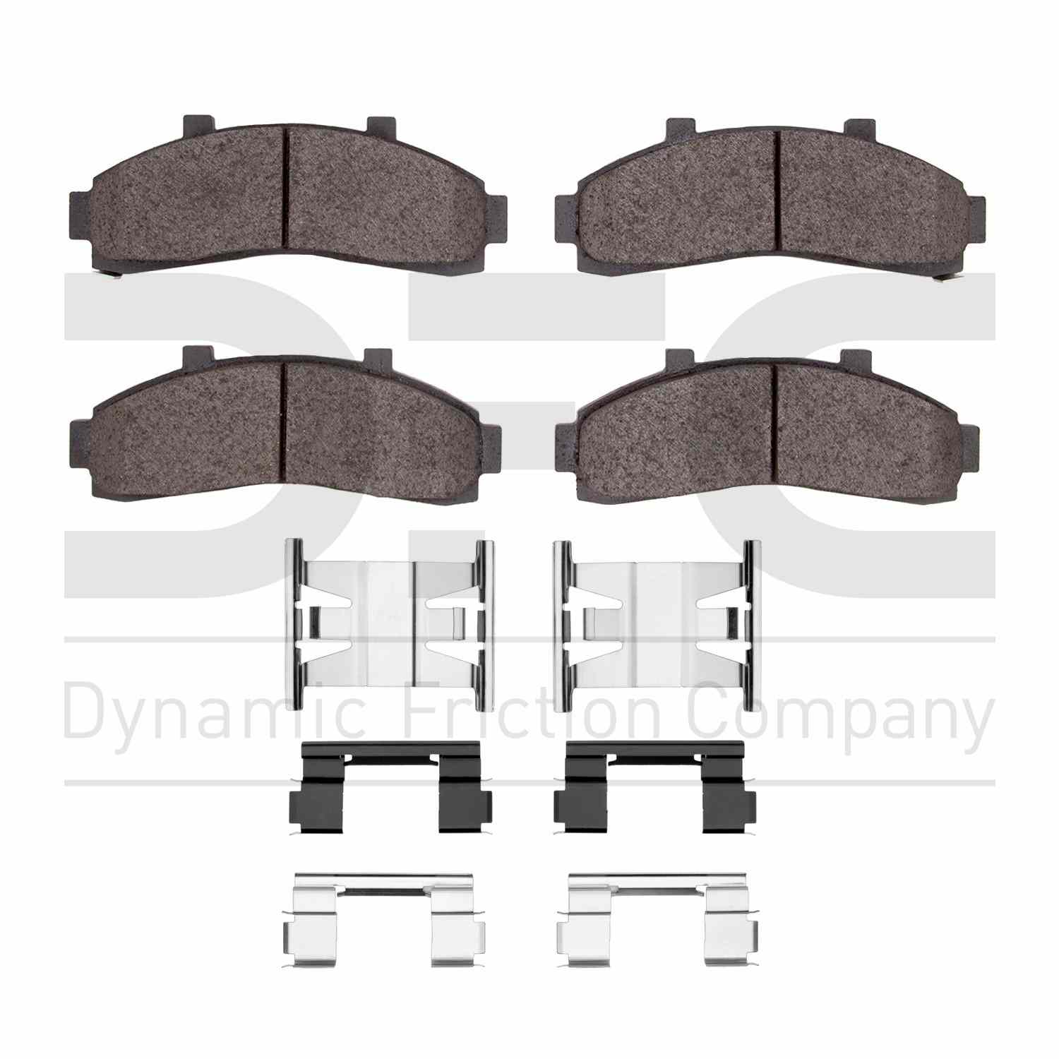 dynamic friction company disc brake pad set  frsport 1551-0652-01