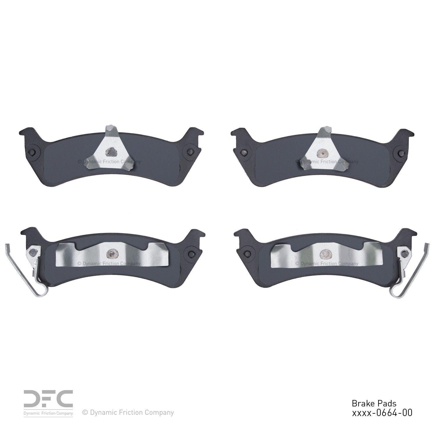 dynamic friction company disc brake pad set  frsport 1551-0664-00