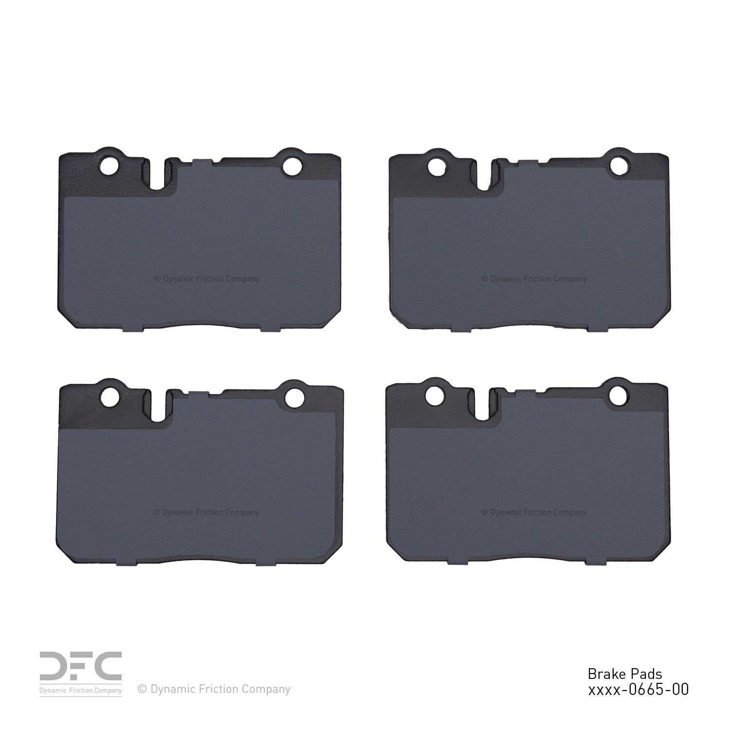 dynamic friction company disc brake pad set  frsport 1551-0665-00