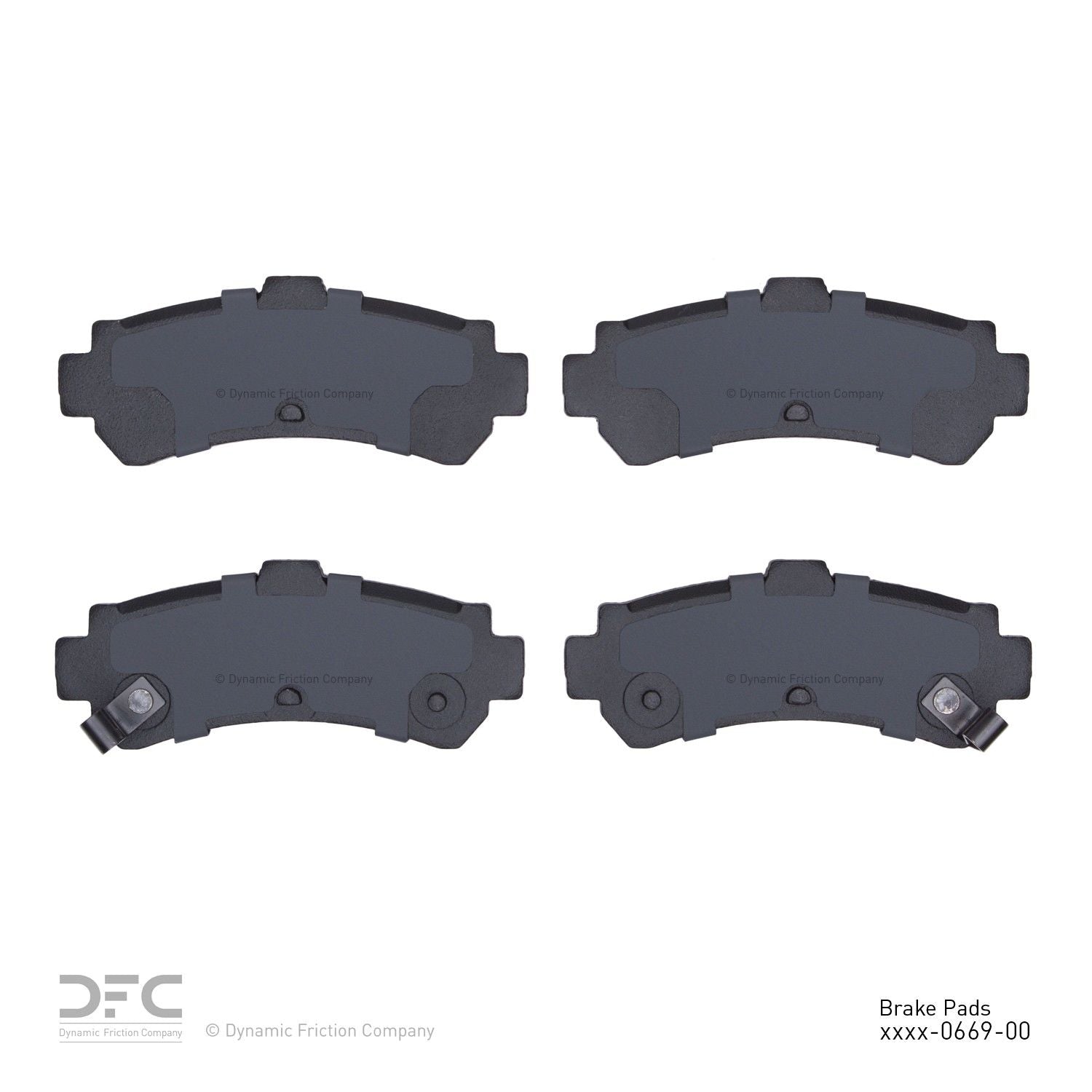 dynamic friction company disc brake pad set  frsport 1551-0669-00