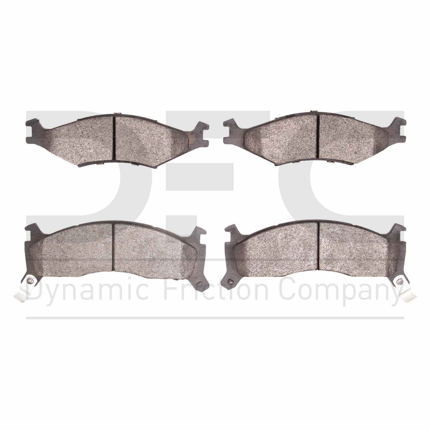 Dynamic Friction Company Disc Brake Pad Set  top view frsport 1551-0670-00