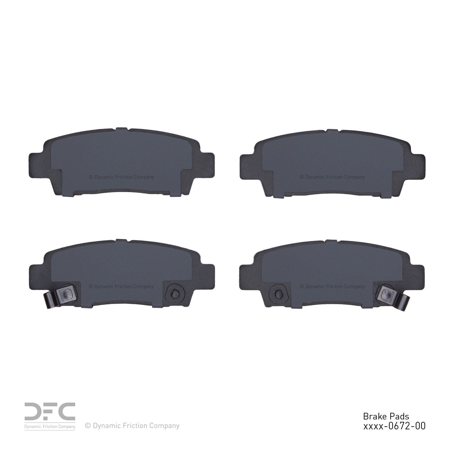 dynamic friction company disc brake pad set  frsport 1551-0672-00