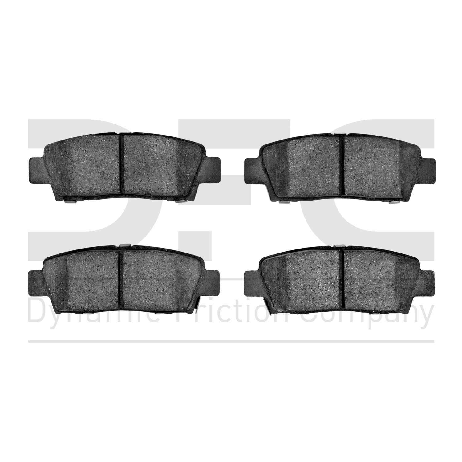 Dynamic Friction Company Disc Brake Pad Set  top view frsport 1551-0672-00