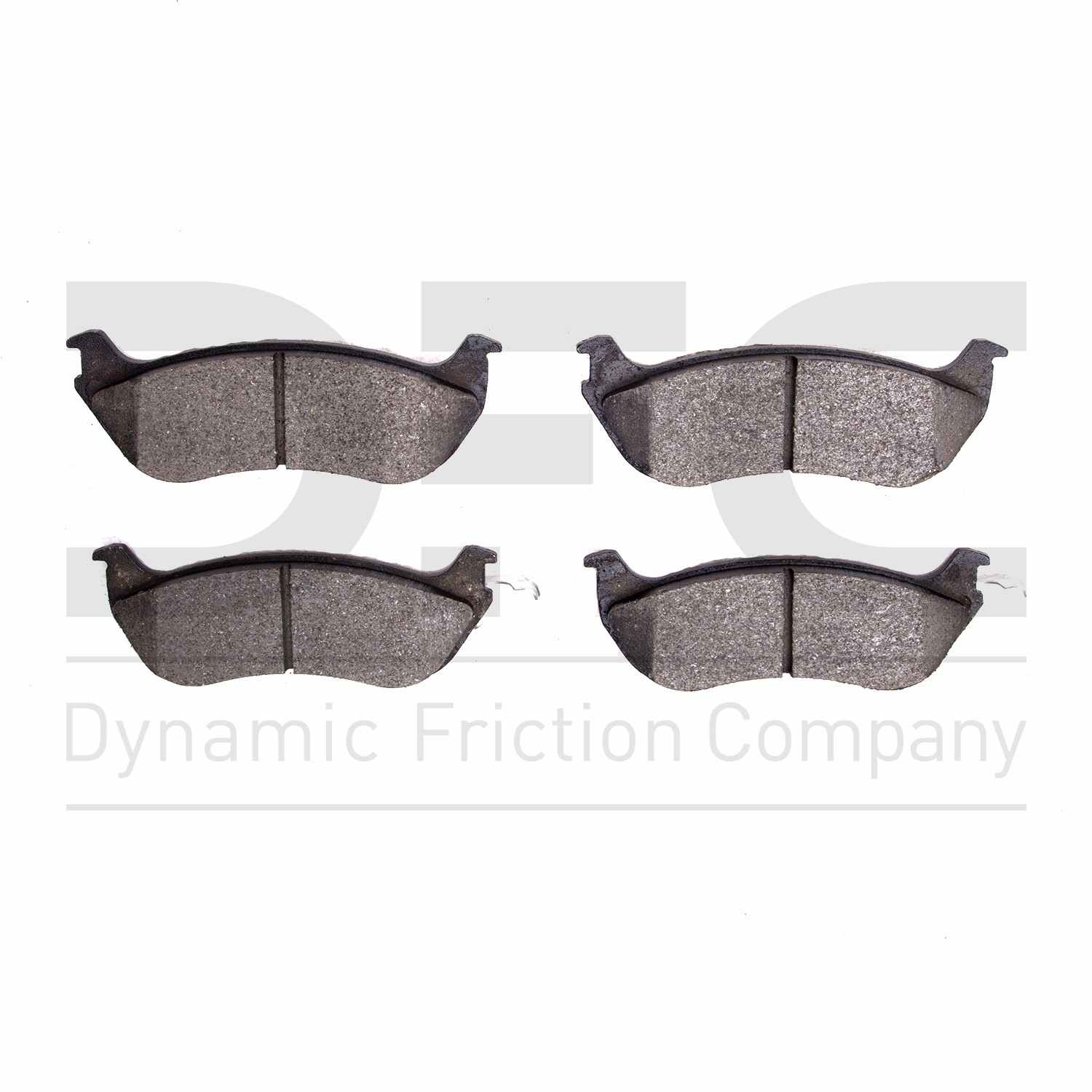 Dynamic Friction Company Disc Brake Pad Set  top view frsport 1551-0674-00