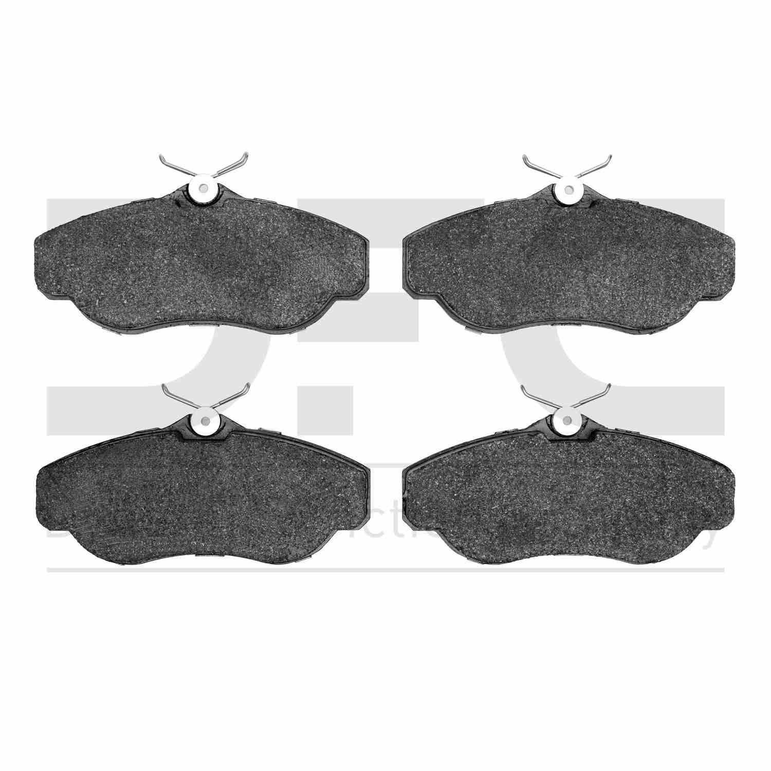 Dynamic Friction Company Disc Brake Pad Set  top view frsport 1551-0676-00