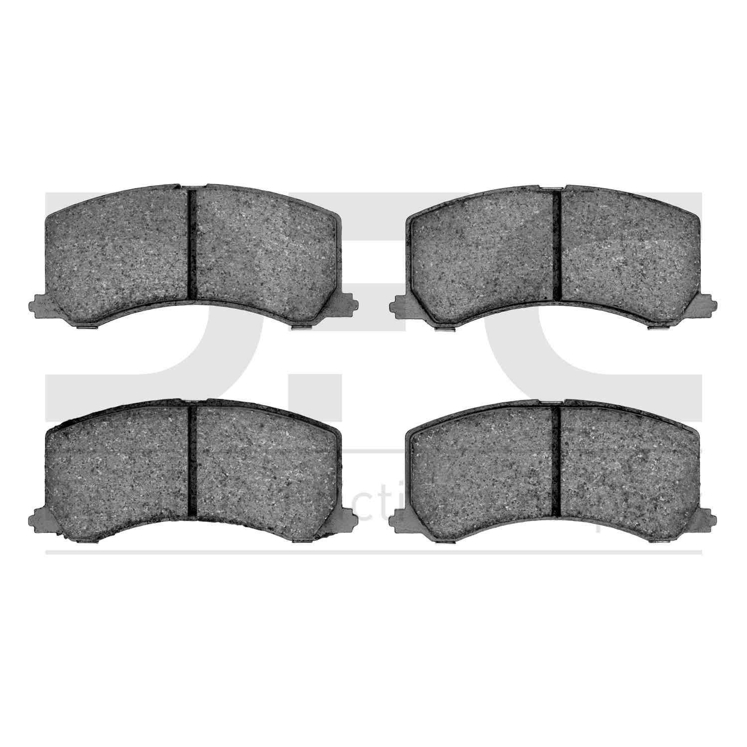 Dynamic Friction Company Disc Brake Pad Set  top view frsport 1551-0677-00