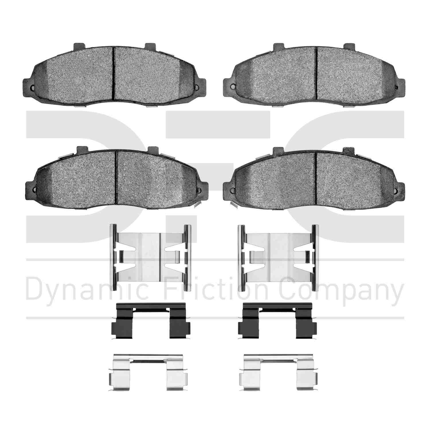 Dynamic Friction Company Disc Brake Pad Set  top view frsport 1551-0679-01