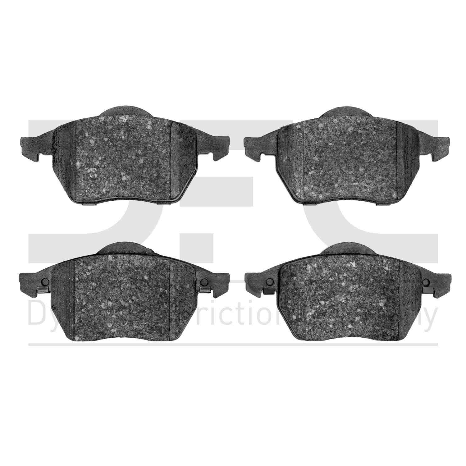 Dynamic Friction Company Disc Brake Pad Set  top view frsport 1551-0687-00