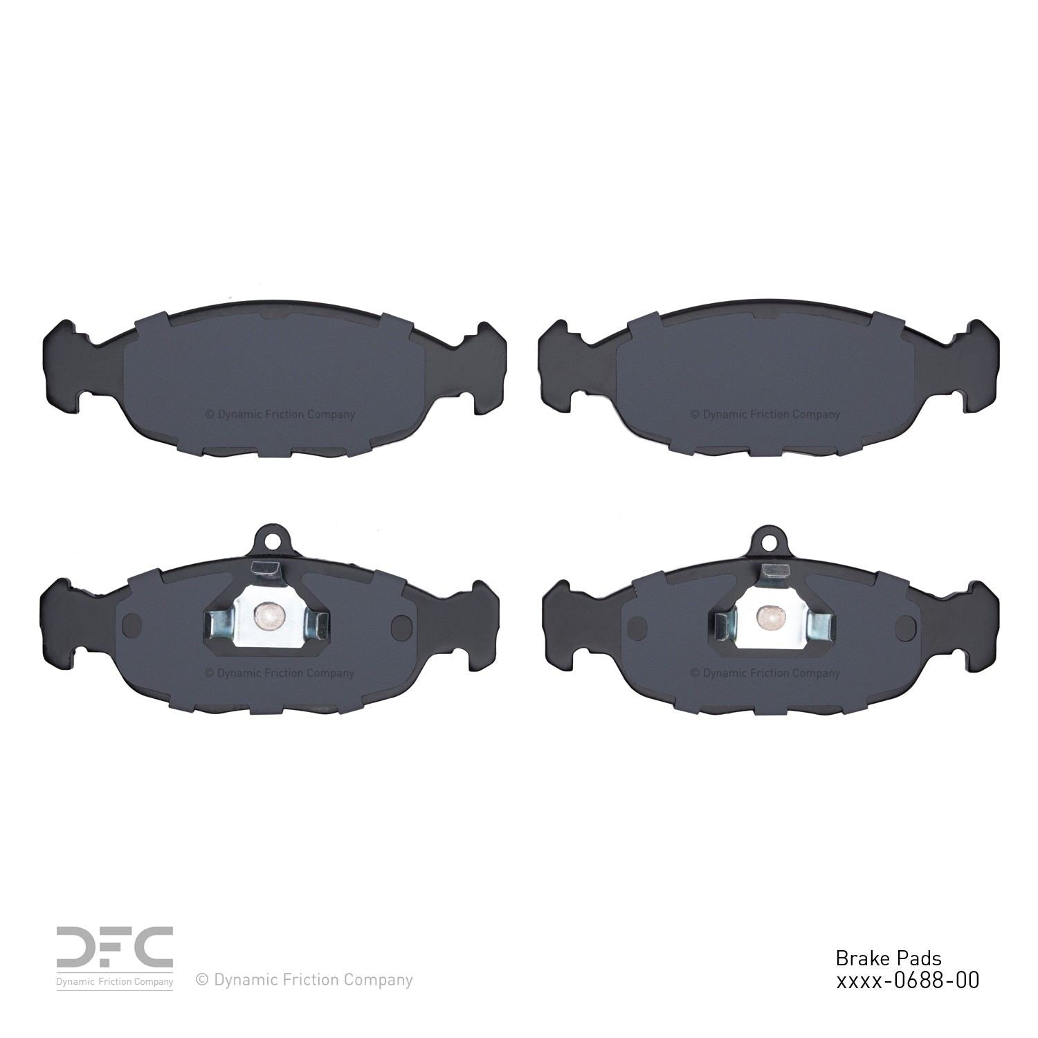 dynamic friction company disc brake pad set  frsport 1551-0688-00