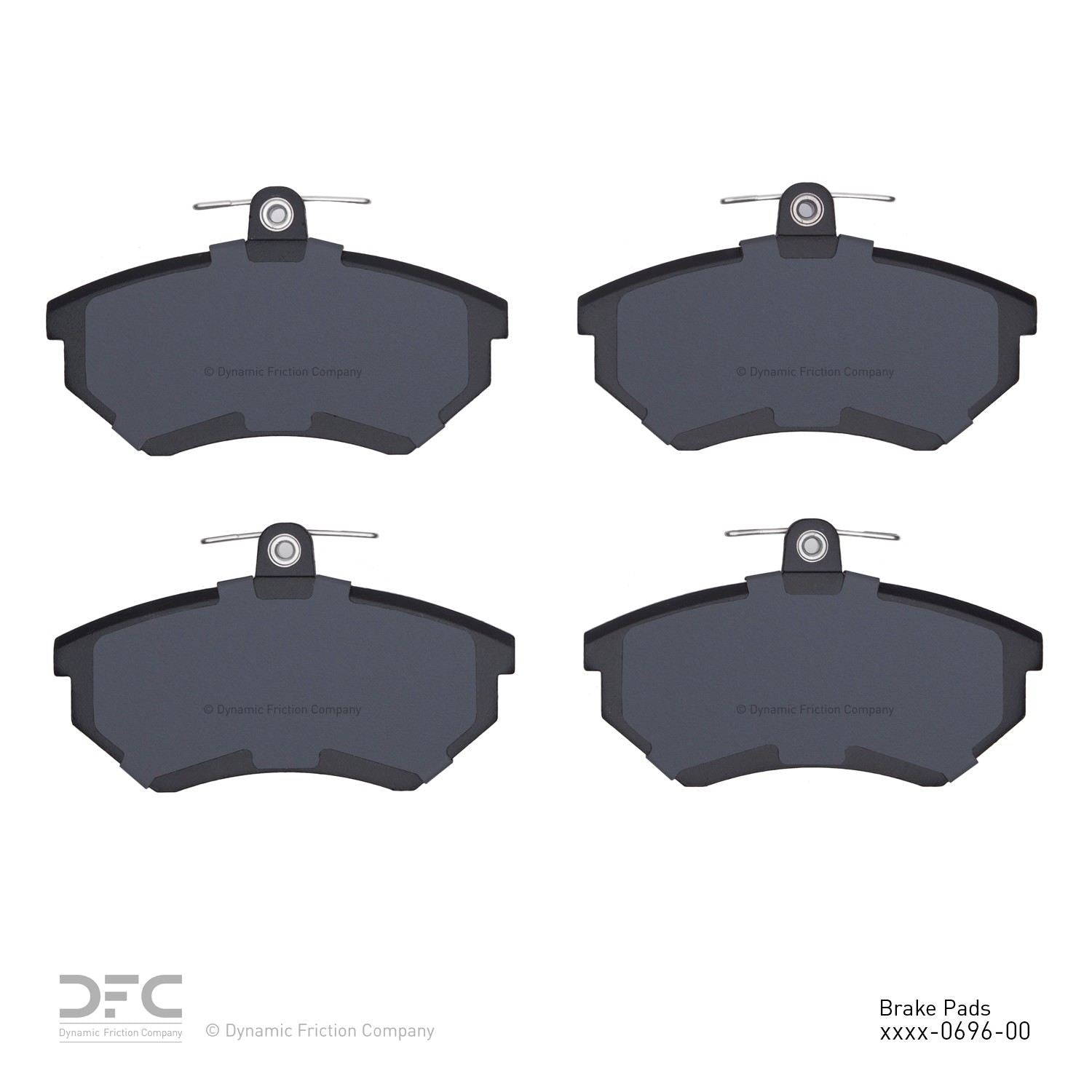 dynamic friction company disc brake pad set  frsport 1551-0696-00