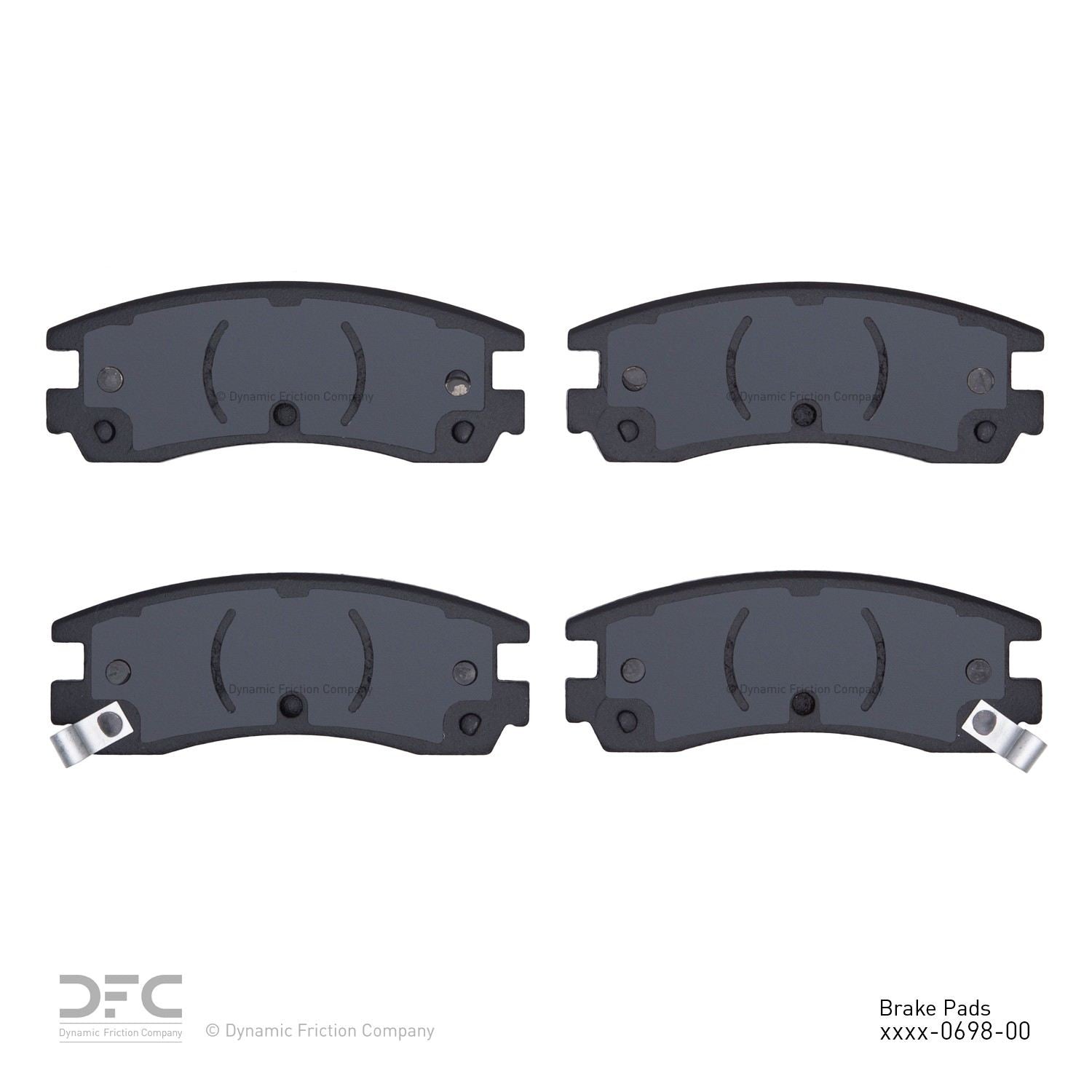 dynamic friction company disc brake pad set  frsport 1551-0698-00