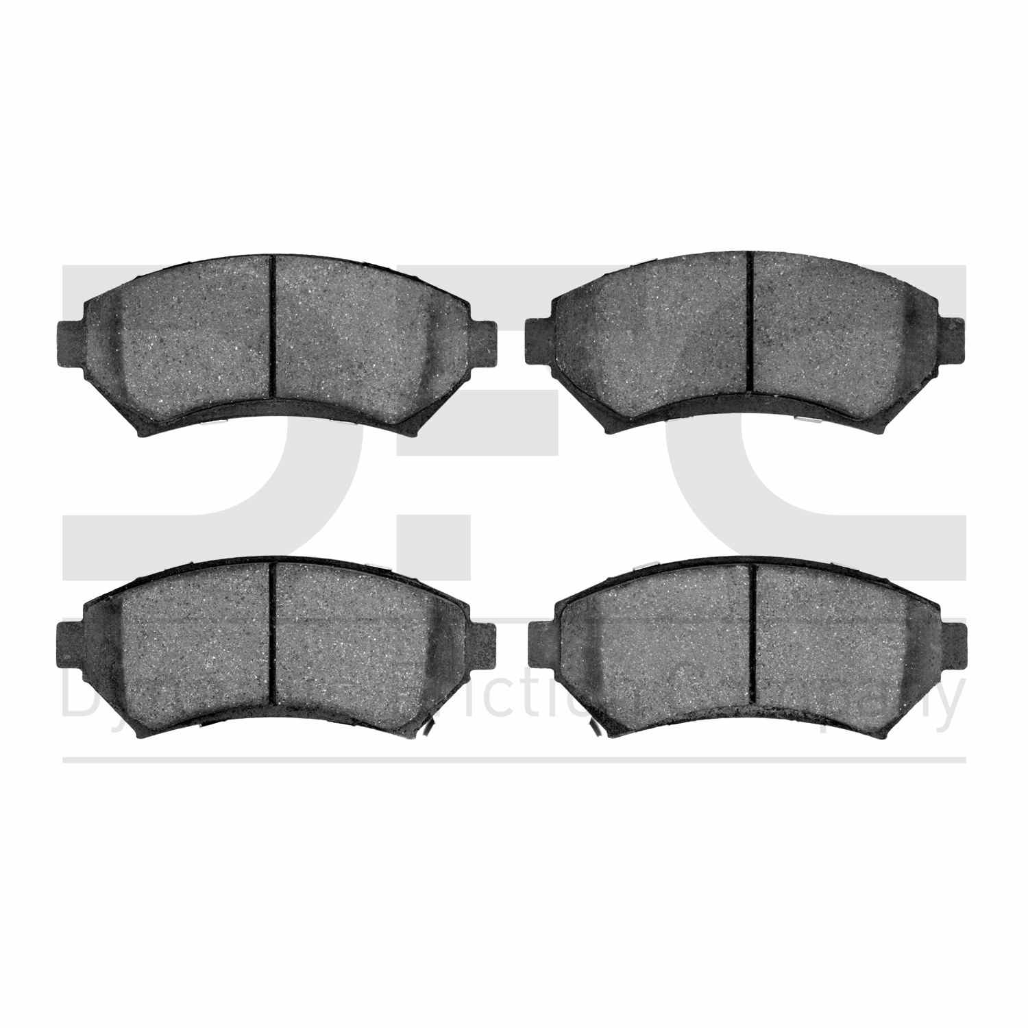 Dynamic Friction Company Disc Brake Pad Set  top view frsport 1551-0699-00