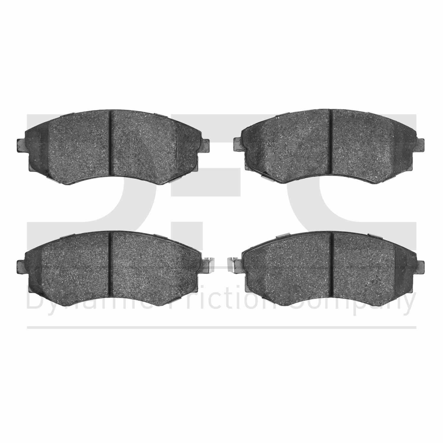 Dynamic Friction Company Disc Brake Pad Set  top view frsport 1551-0700-00