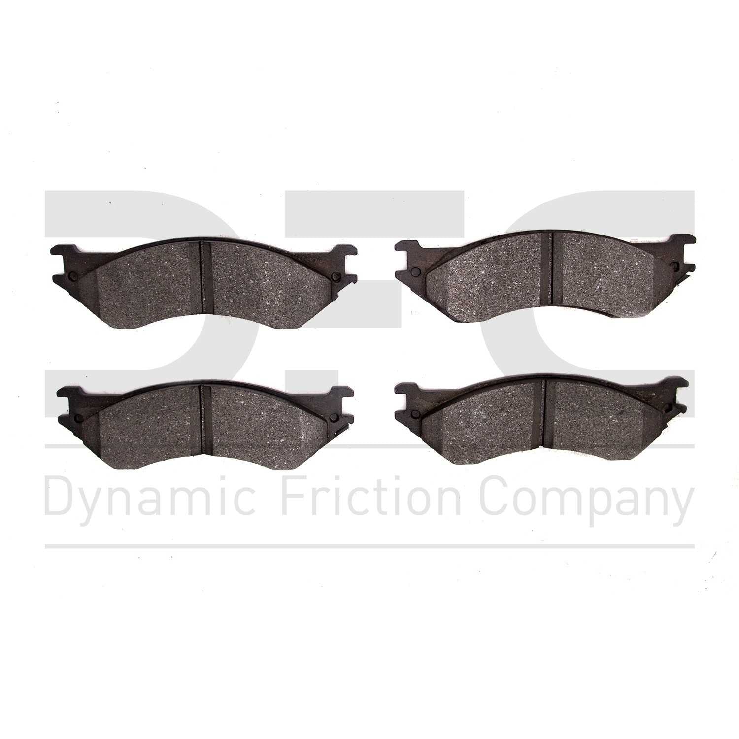 Dynamic Friction Company Disc Brake Pad Set  top view frsport 1551-0702-00