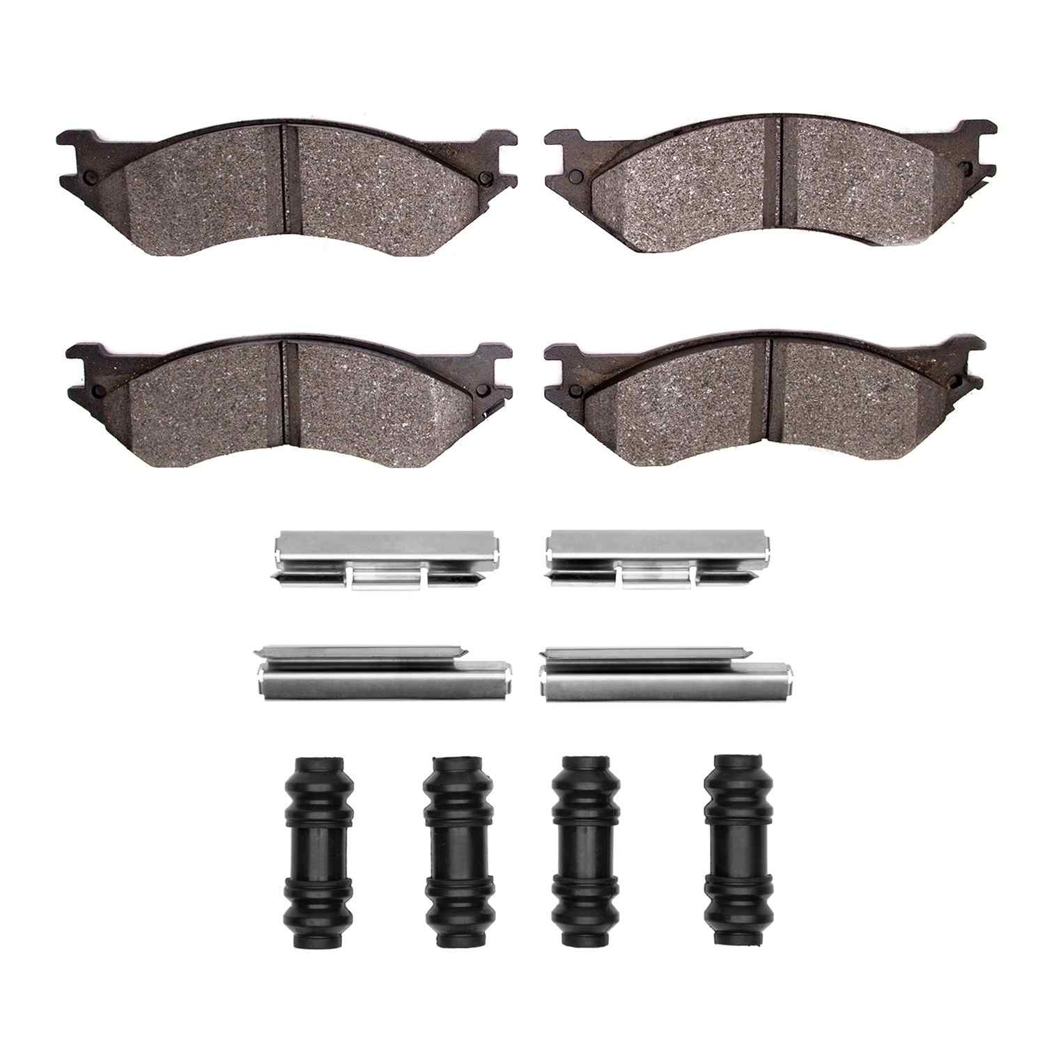 Dynamic Friction Company Disc Brake Pad Set  top view frsport 1551-0702-01