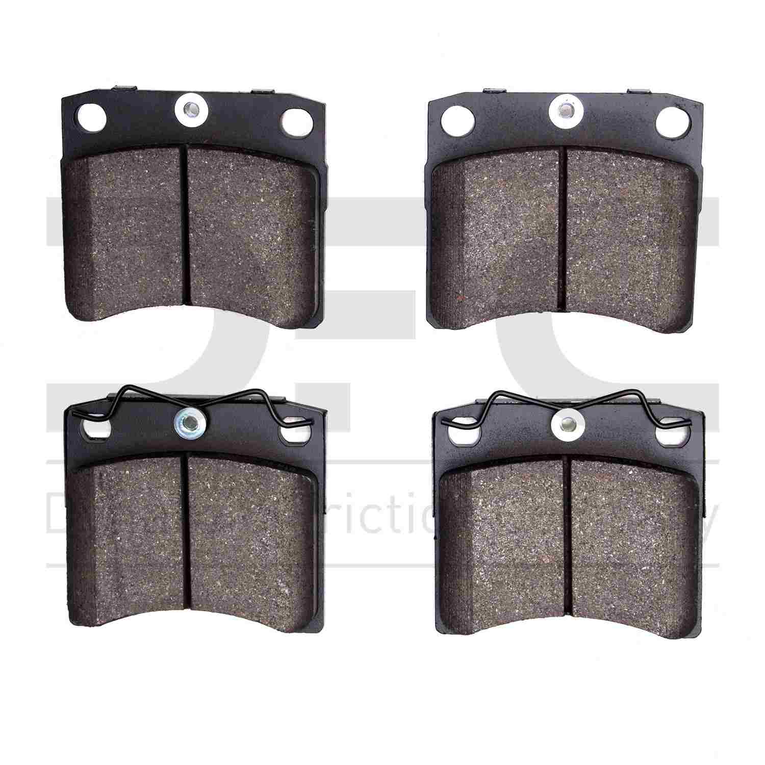 Dynamic Friction Company Disc Brake Pad Set  top view frsport 1551-0703-00