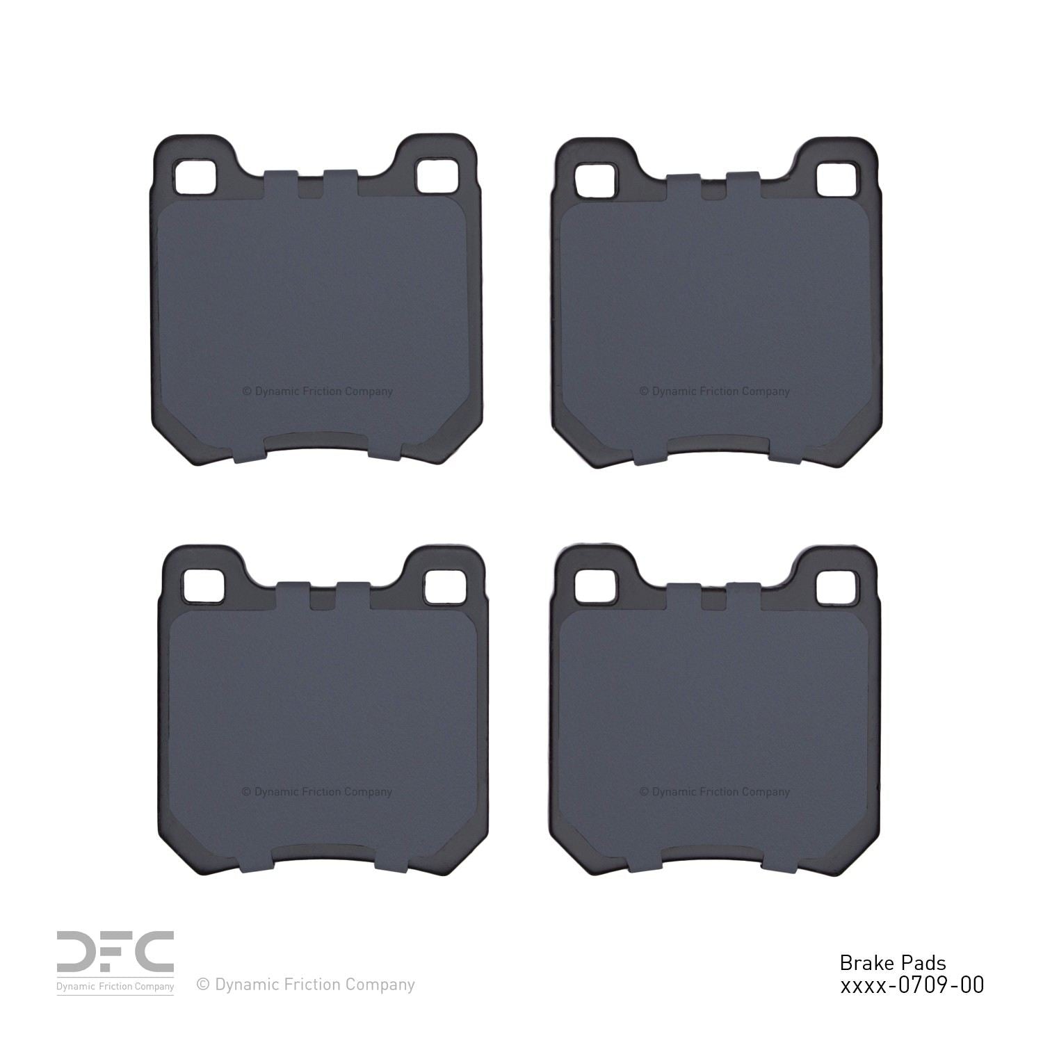 dynamic friction company disc brake pad set  frsport 1551-0709-00