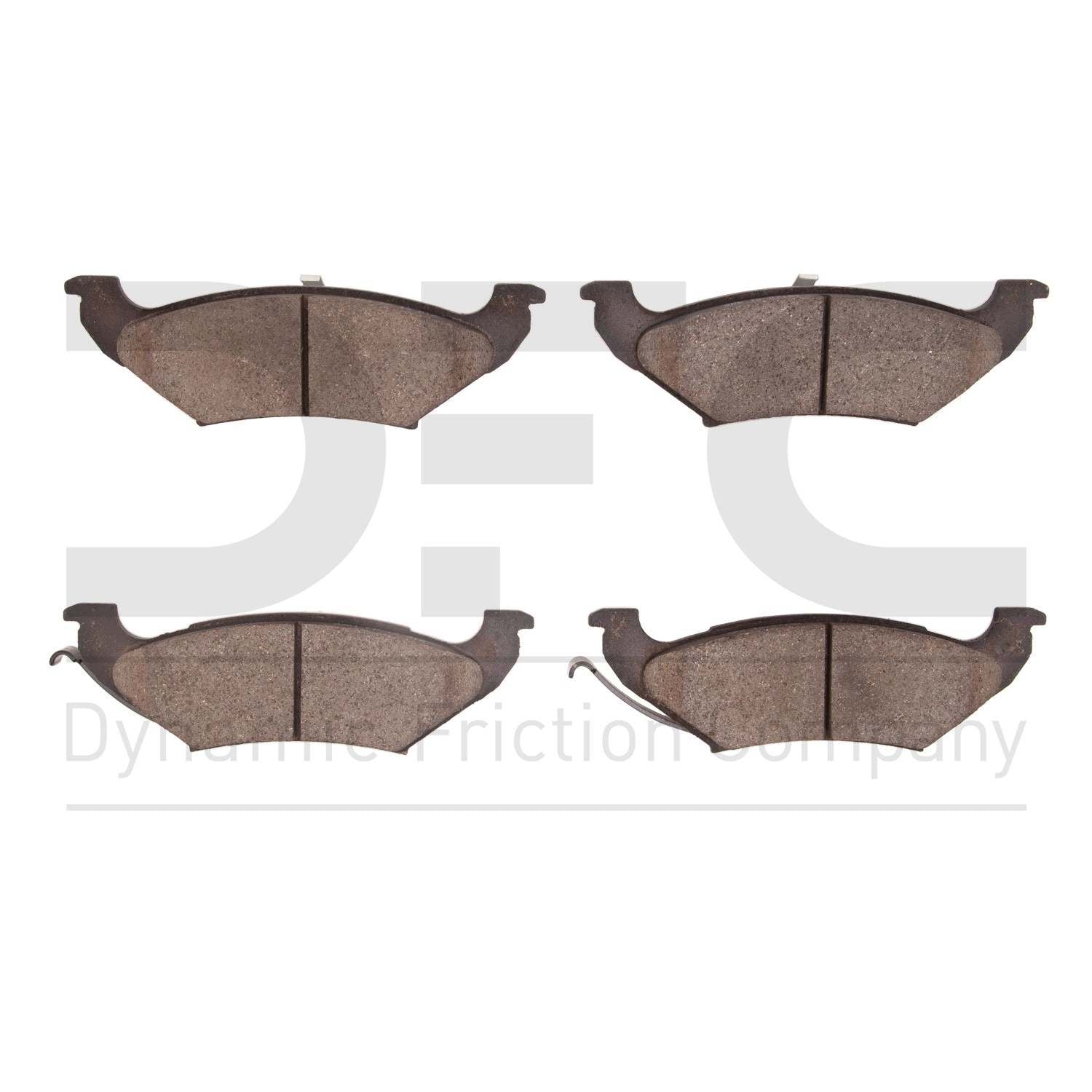 Dynamic Friction Company Disc Brake Pad Set  top view frsport 1551-0715-00