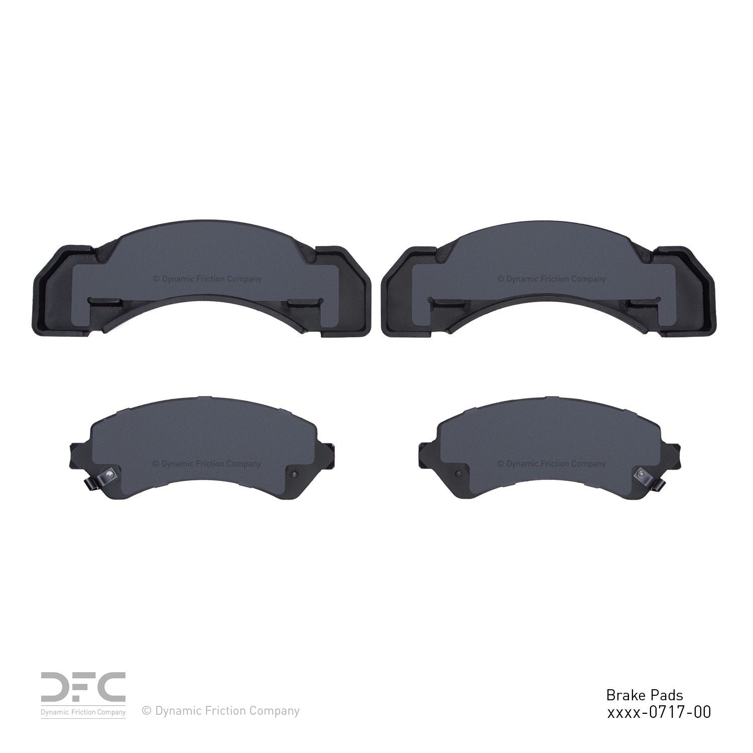 dynamic friction company disc brake pad set  frsport 1551-0717-00