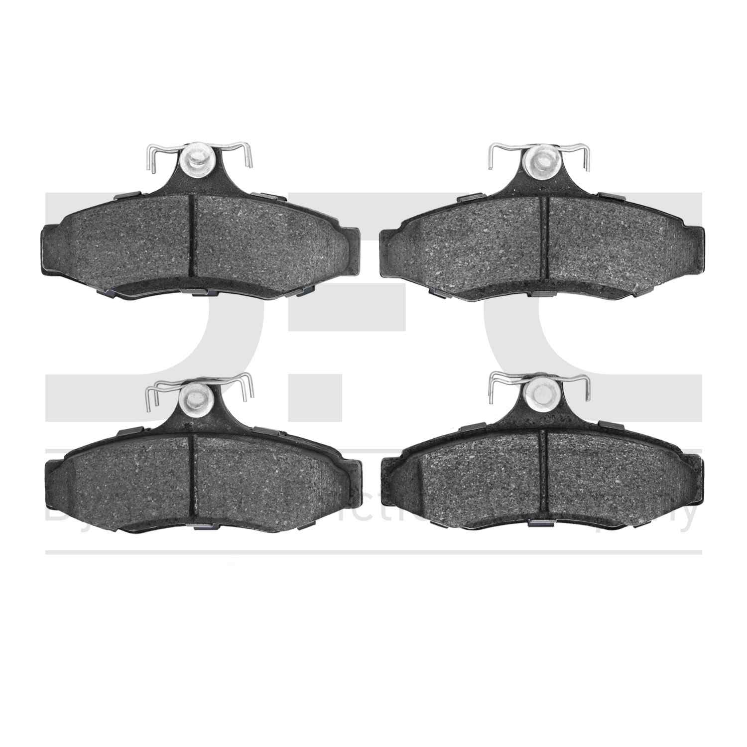 Dynamic Friction Company Disc Brake Pad Set  top view frsport 1551-0724-00