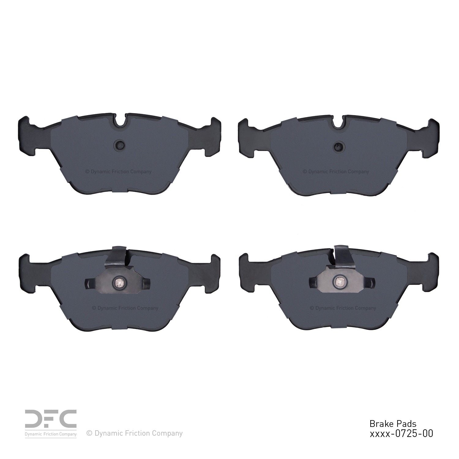 dynamic friction company disc brake pad set  frsport 1551-0725-00