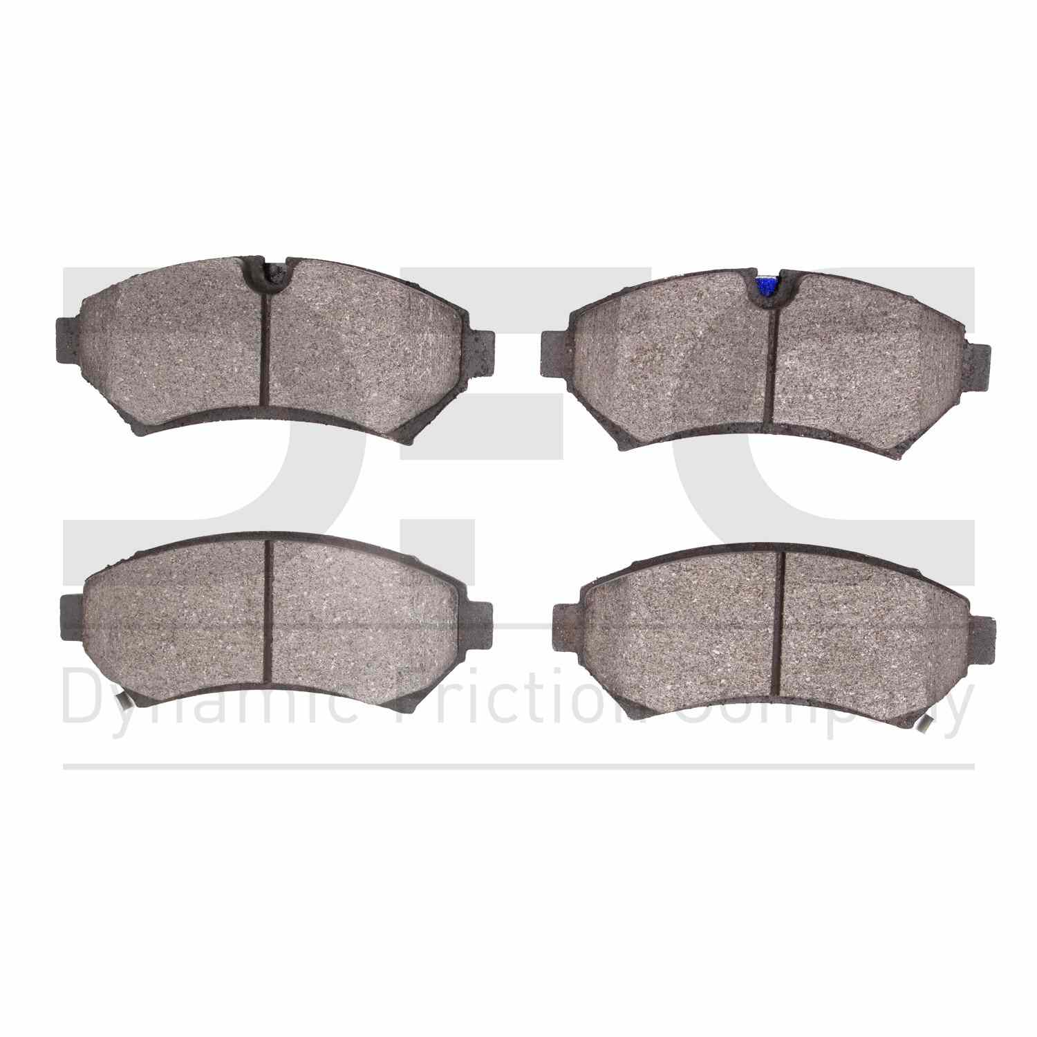 Dynamic Friction Company Disc Brake Pad Set  top view frsport 1551-0753-00