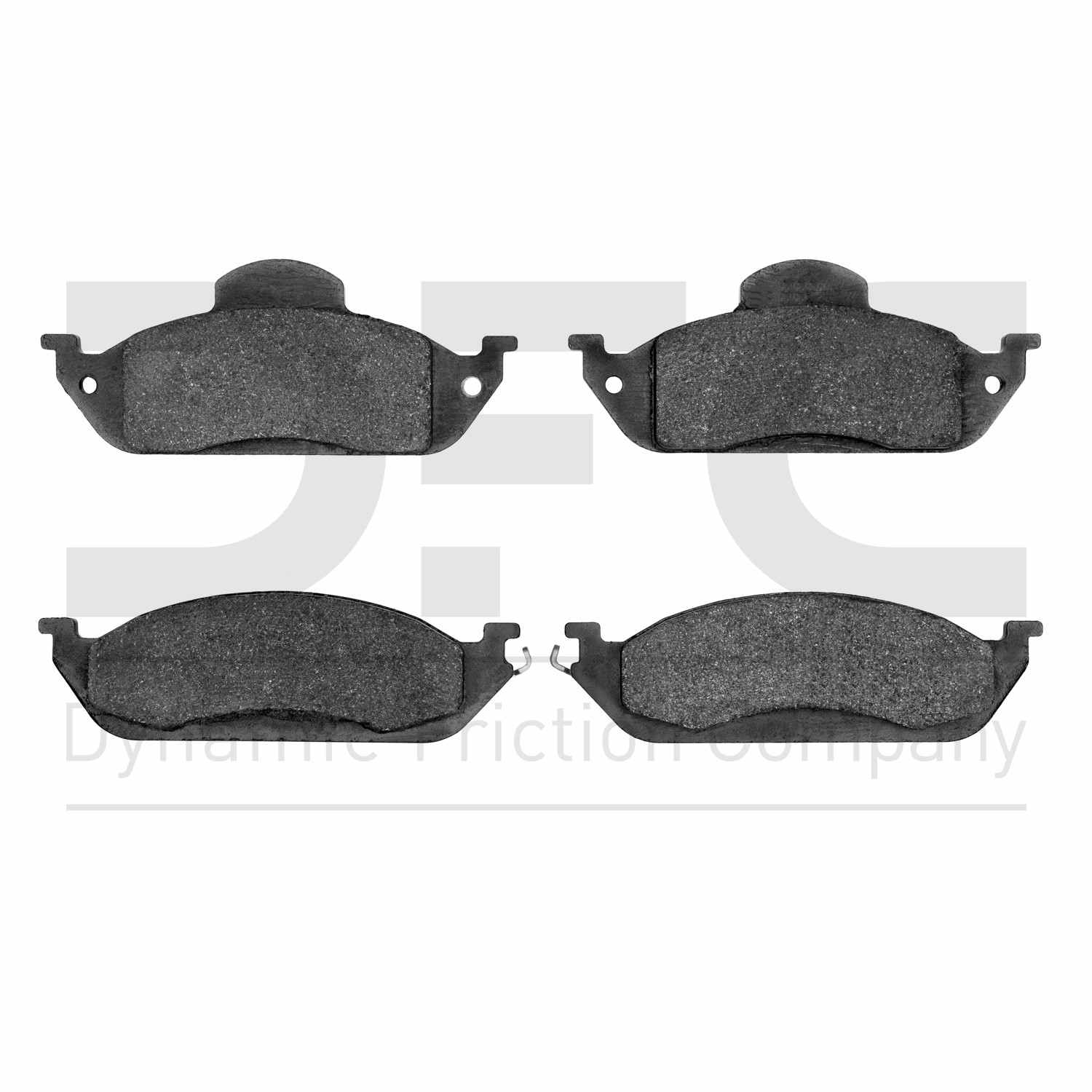 Dynamic Friction Company Disc Brake Pad Set  top view frsport 1551-0760-00