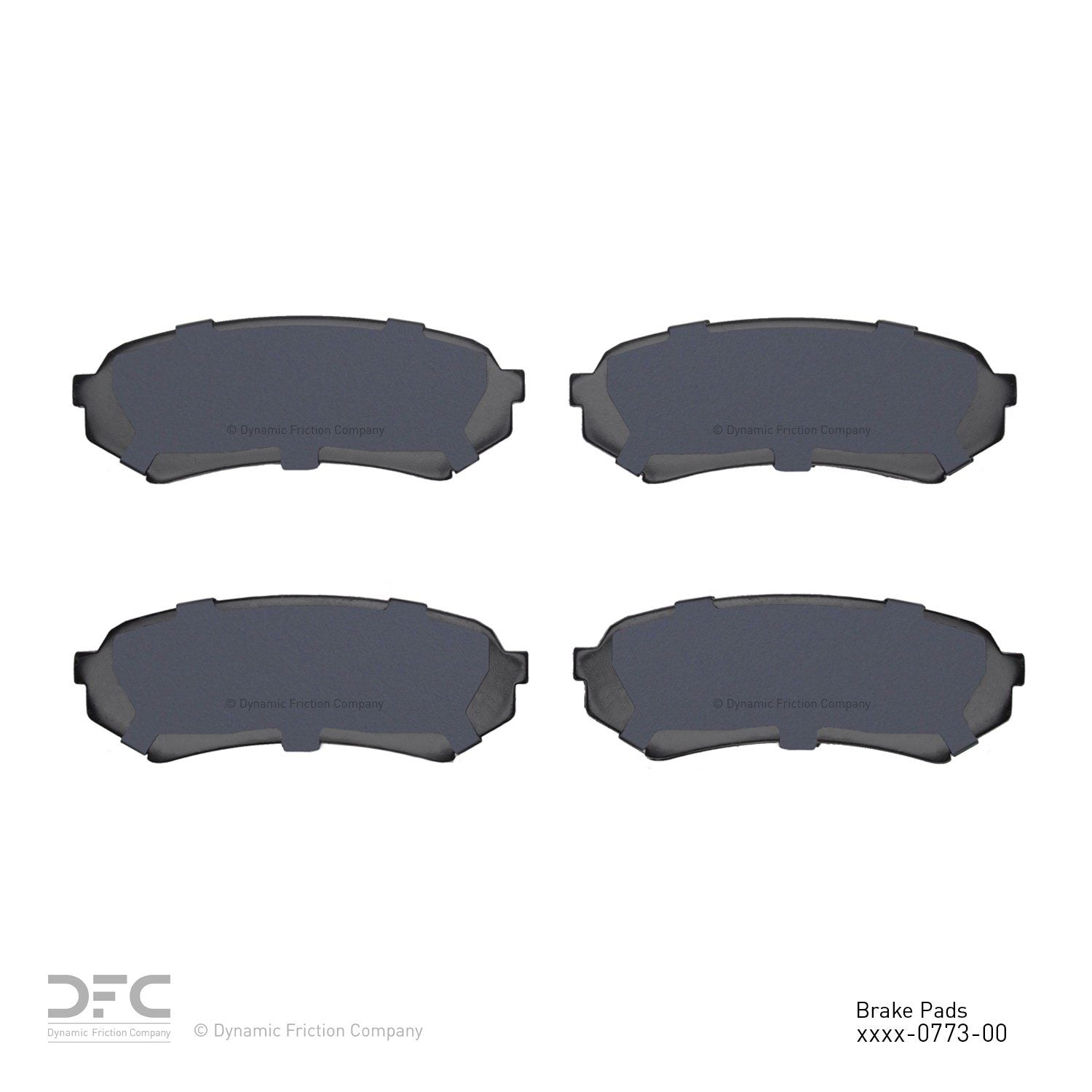 dynamic friction company disc brake pad set  frsport 1551-0773-00