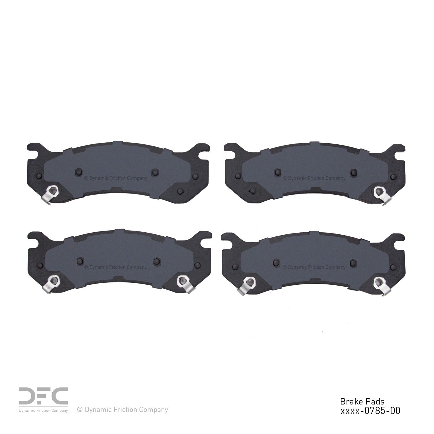 dynamic friction company disc brake pad set  frsport 1551-0785-00