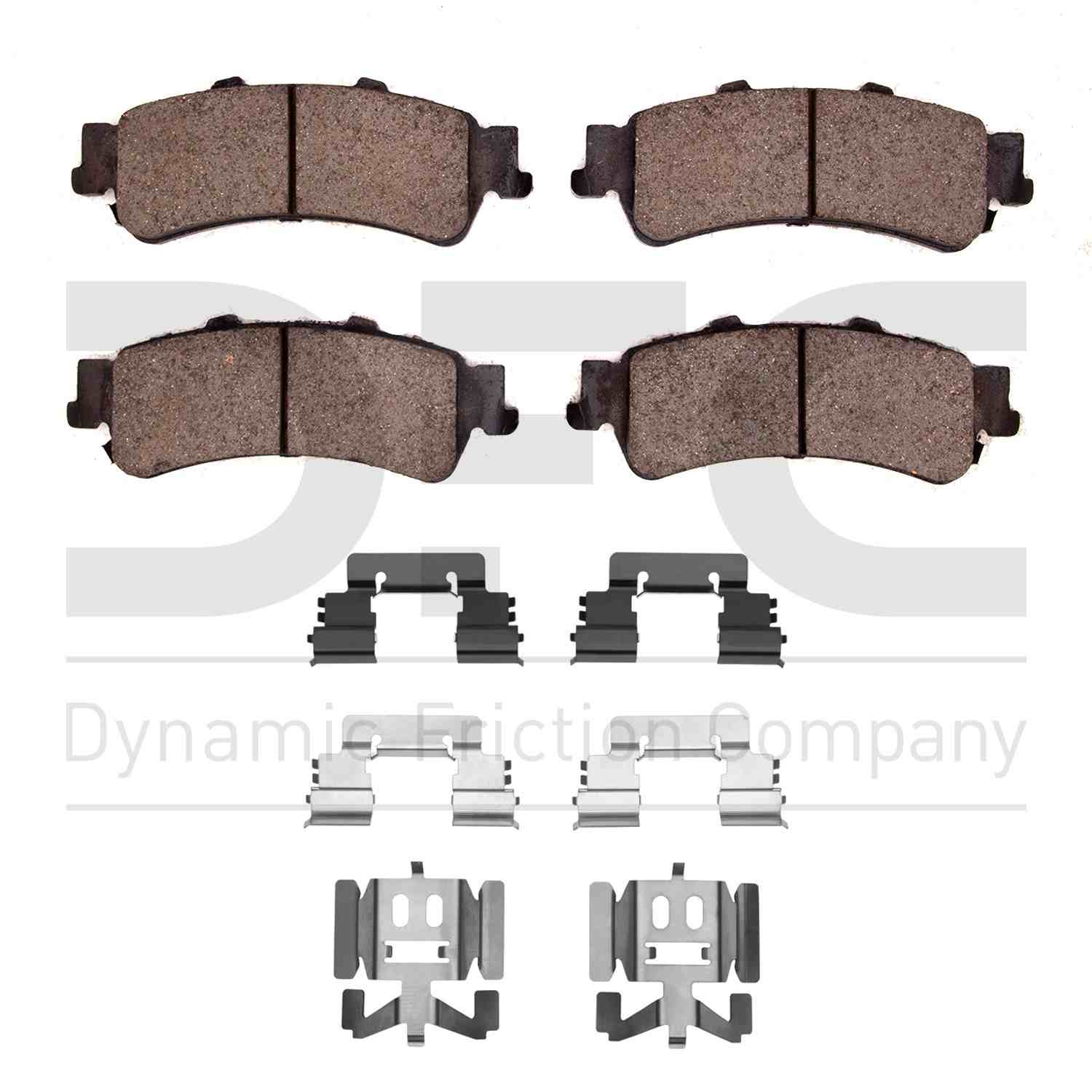 dynamic friction company disc brake pad set  frsport 1551-0792-01