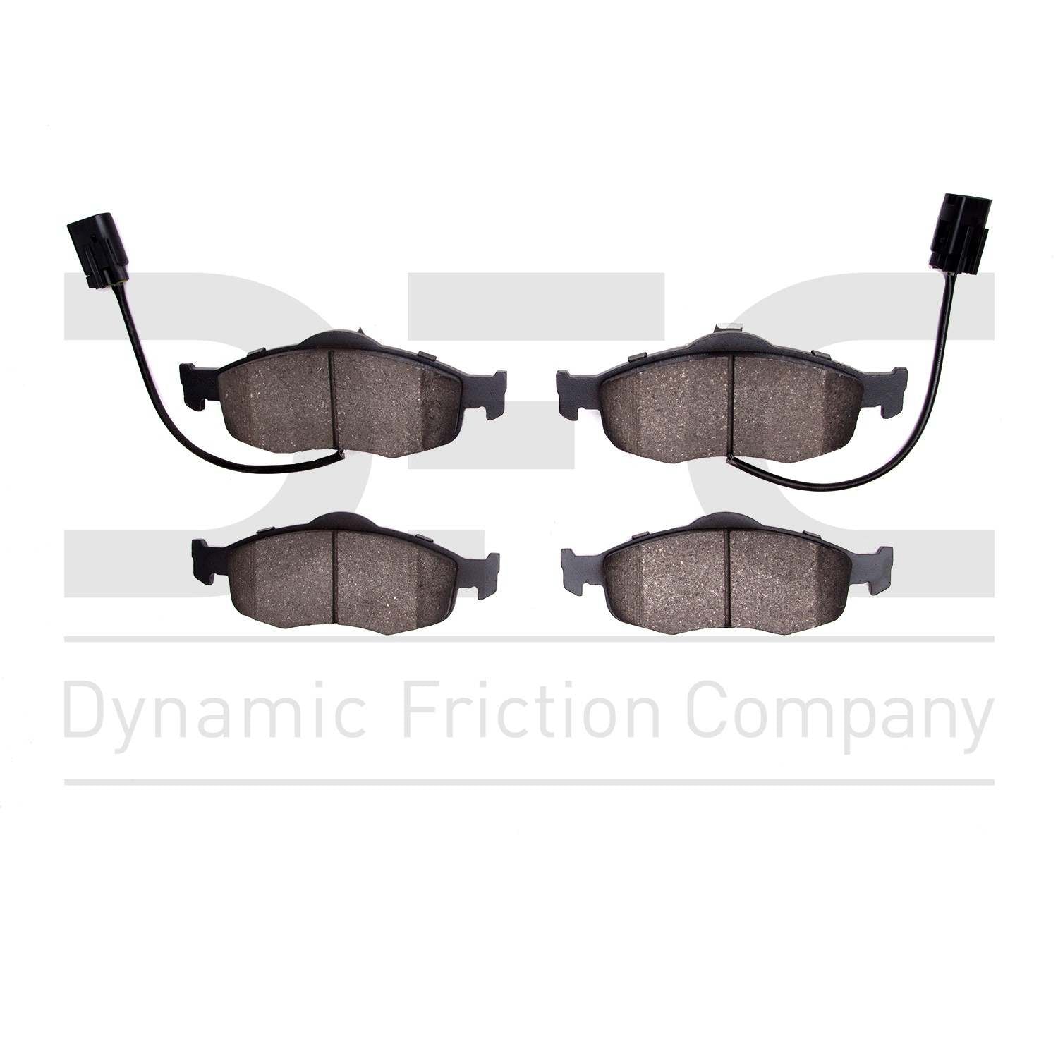 Dynamic Friction Company Disc Brake Pad Set  top view frsport 1551-0801-00