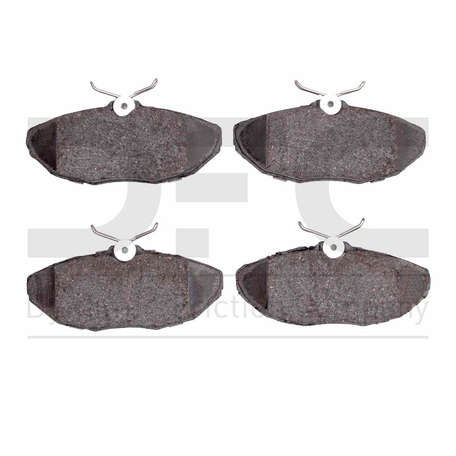 Dynamic Friction Company Disc Brake Pad Set  top view frsport 1551-0806-00