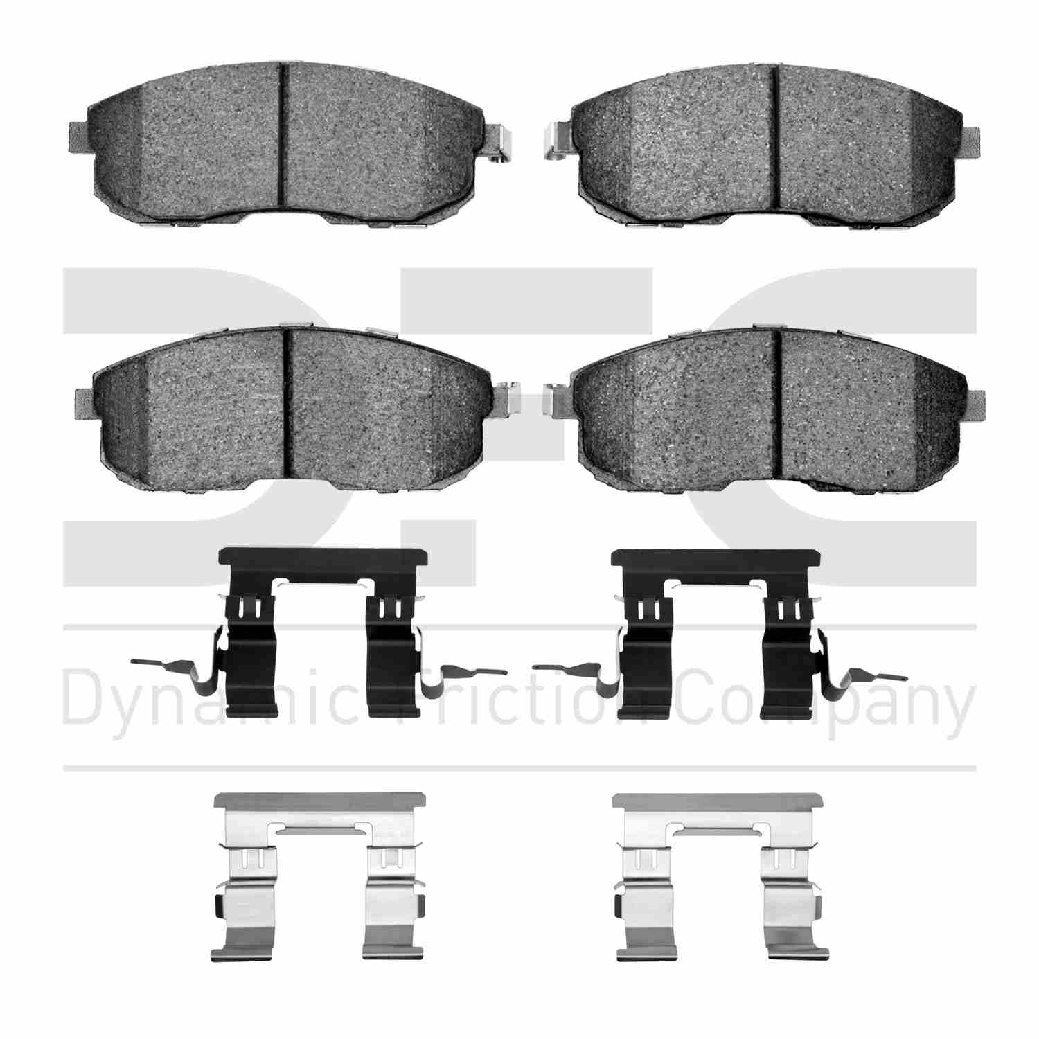 Dynamic Friction Company Disc Brake Pad Set  top view frsport 1551-0815-01