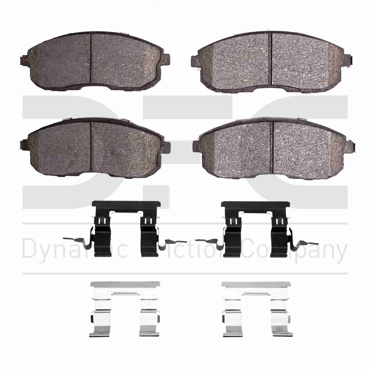 Dynamic Friction Company Disc Brake Pad Set  top view frsport 1551-0815-11