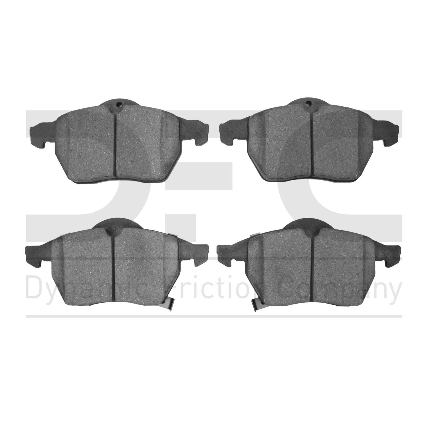 Dynamic Friction Company Disc Brake Pad Set  top view frsport 1551-0819-00