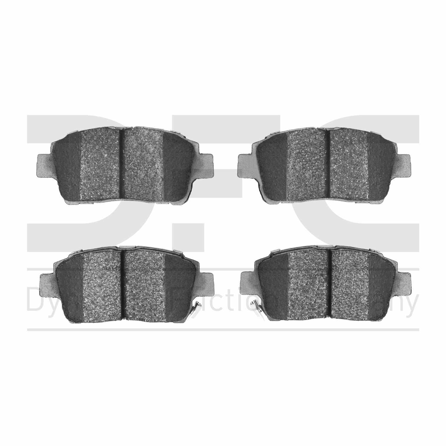 Dynamic Friction Company Disc Brake Pad Set  top view frsport 1551-0822-00