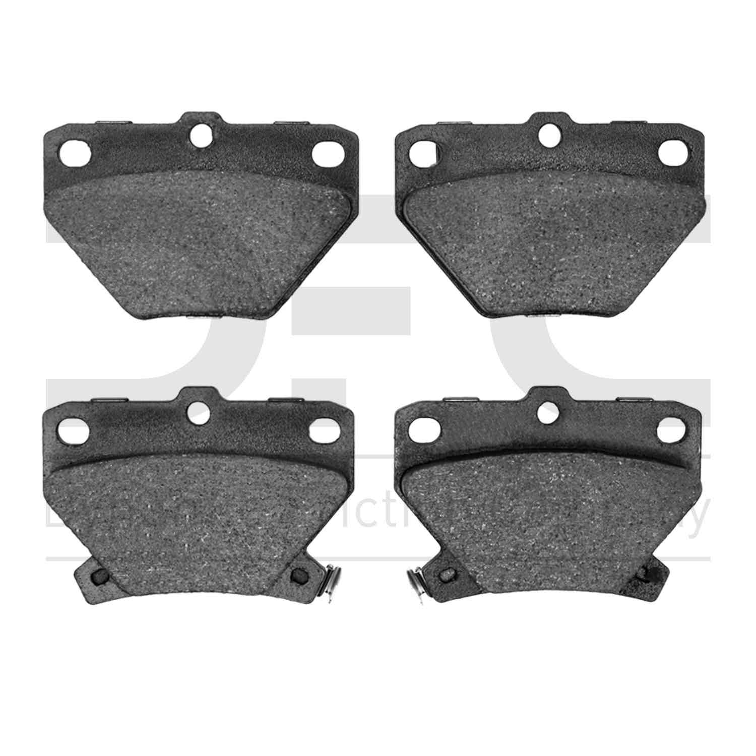 Dynamic Friction Company Disc Brake Pad Set  top view frsport 1551-0823-00