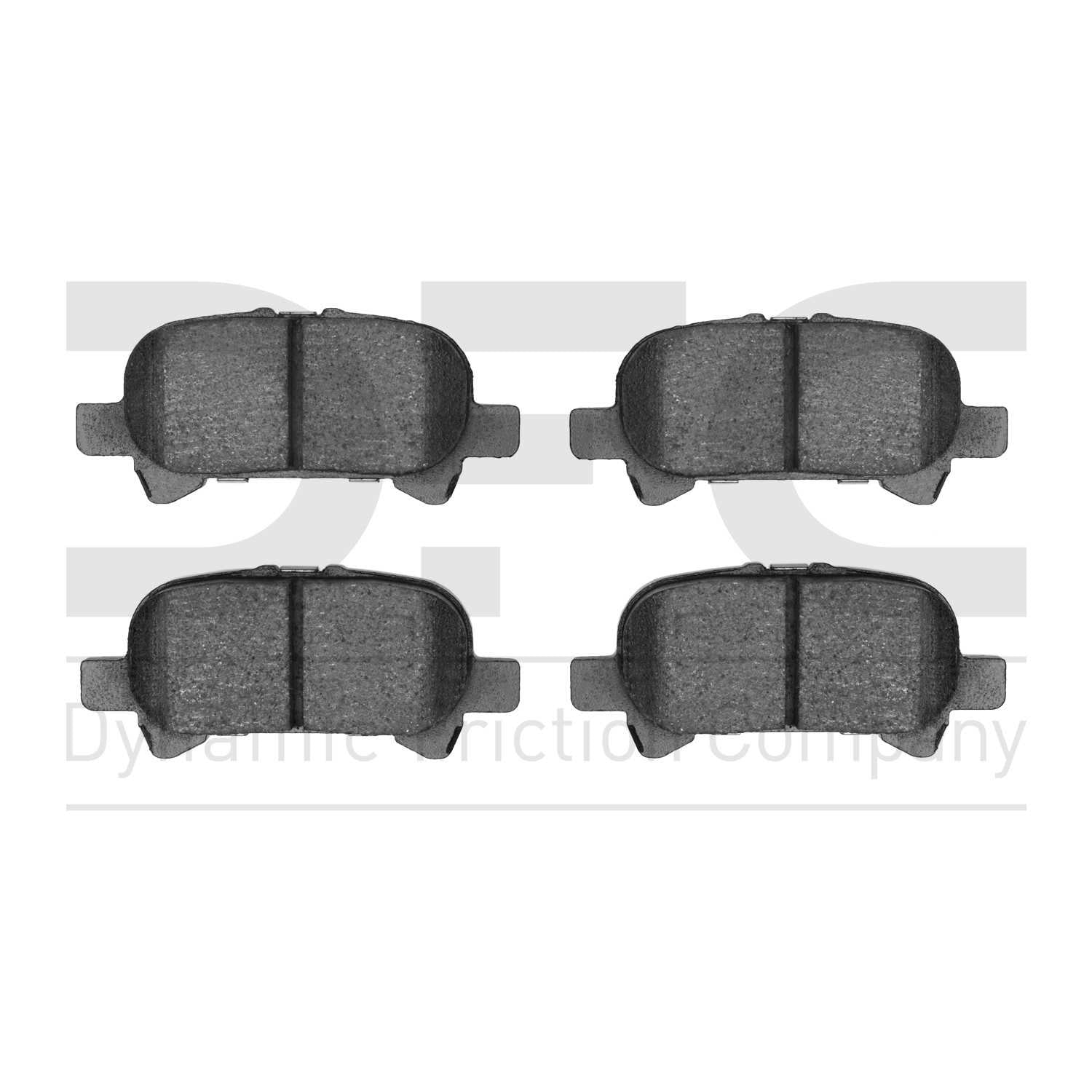 Dynamic Friction Company Disc Brake Pad Set  top view frsport 1551-0828-00