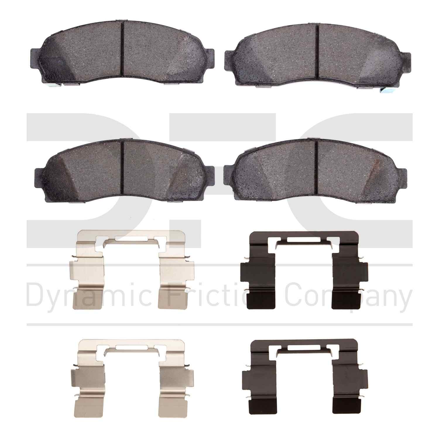 Dynamic Friction Company Disc Brake Pad Set  top view frsport 1551-0833-01