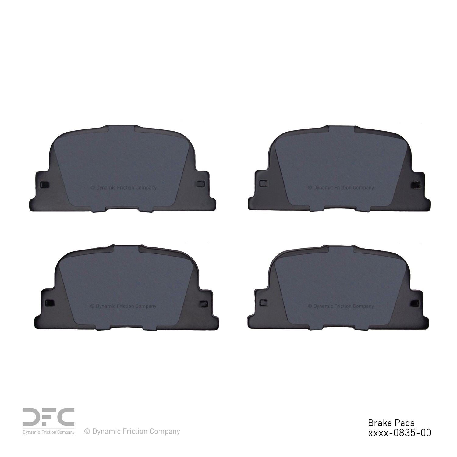 dynamic friction company disc brake pad set  frsport 1551-0835-00