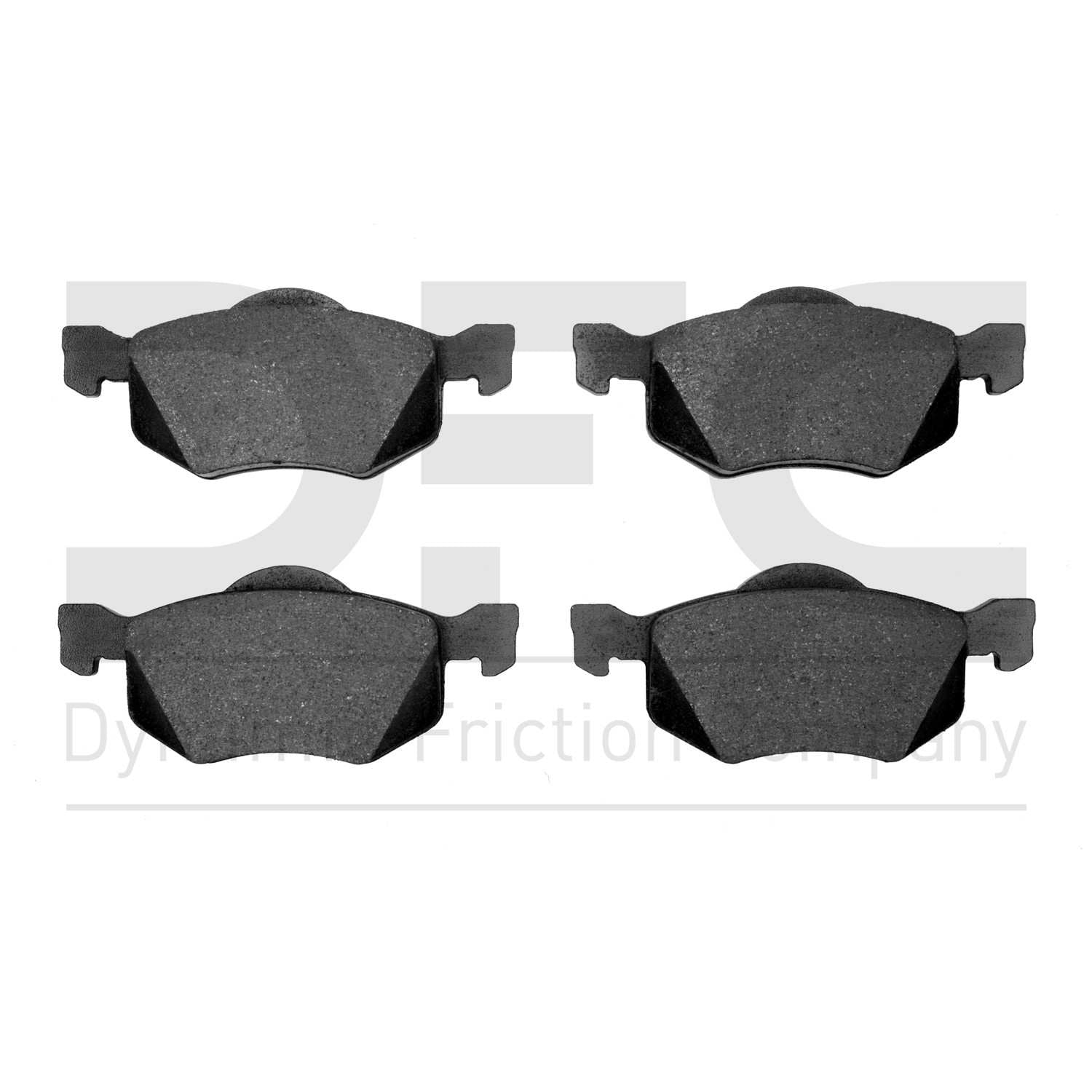 Dynamic Friction Company Disc Brake Pad Set  top view frsport 1551-0843-00