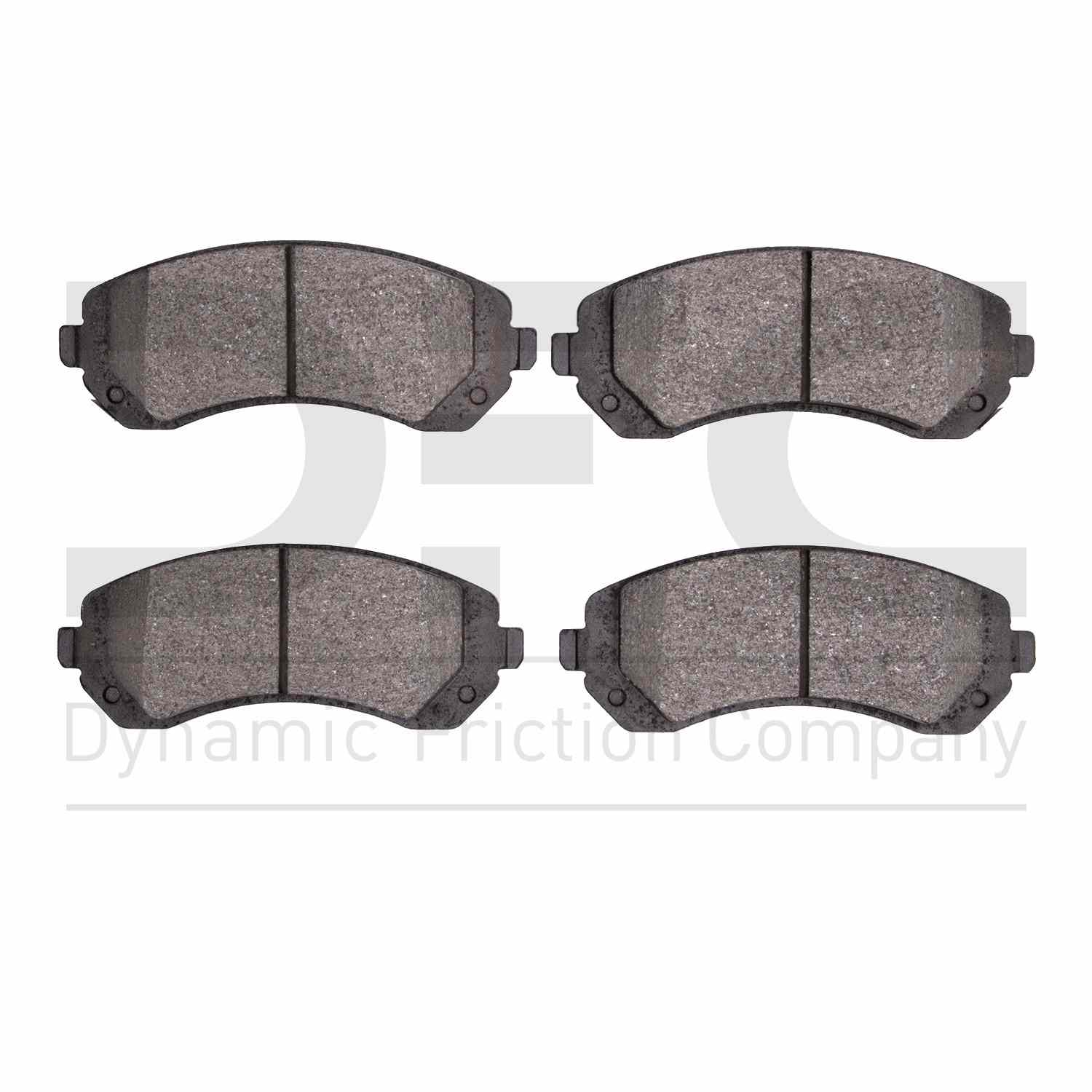 Dynamic Friction Company Disc Brake Pad Set  top view frsport 1551-0844-00